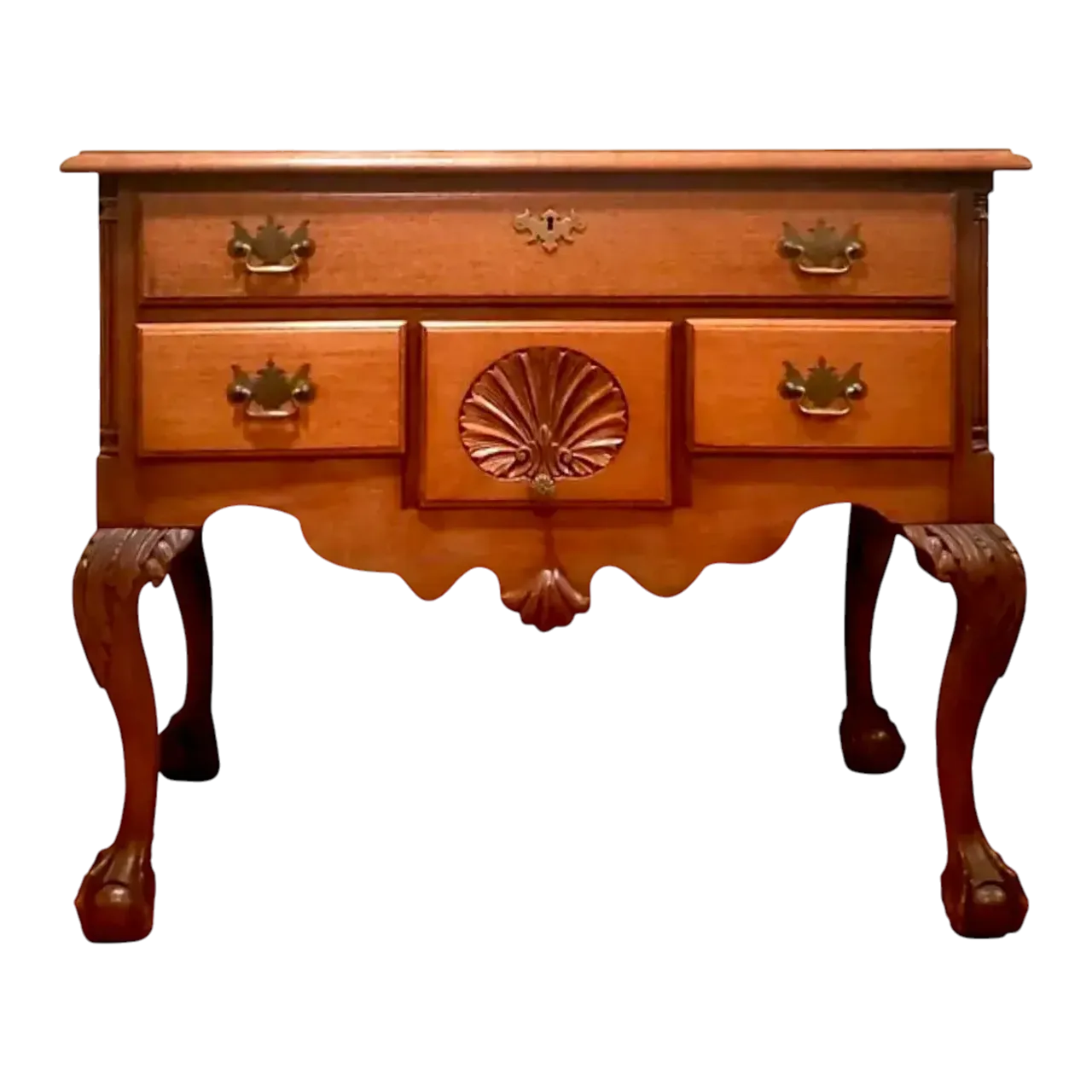 Vintage Chippendale Sunrise Lowboy