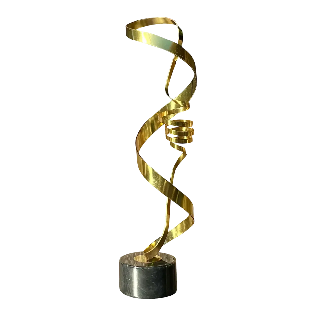 Vintage Contemporary Curtis Jere Brass Sculpture