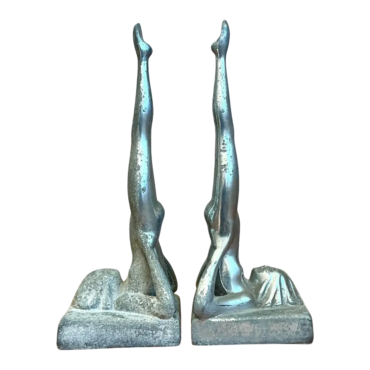 Vintage Deco Frantart Sasparilla Nude Bookends - Set of 2