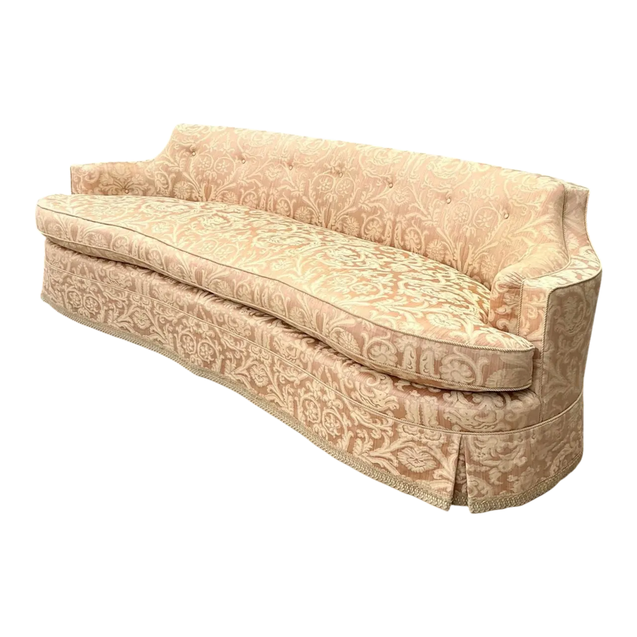 Vintage Ferguson Copeland Damask Sofa