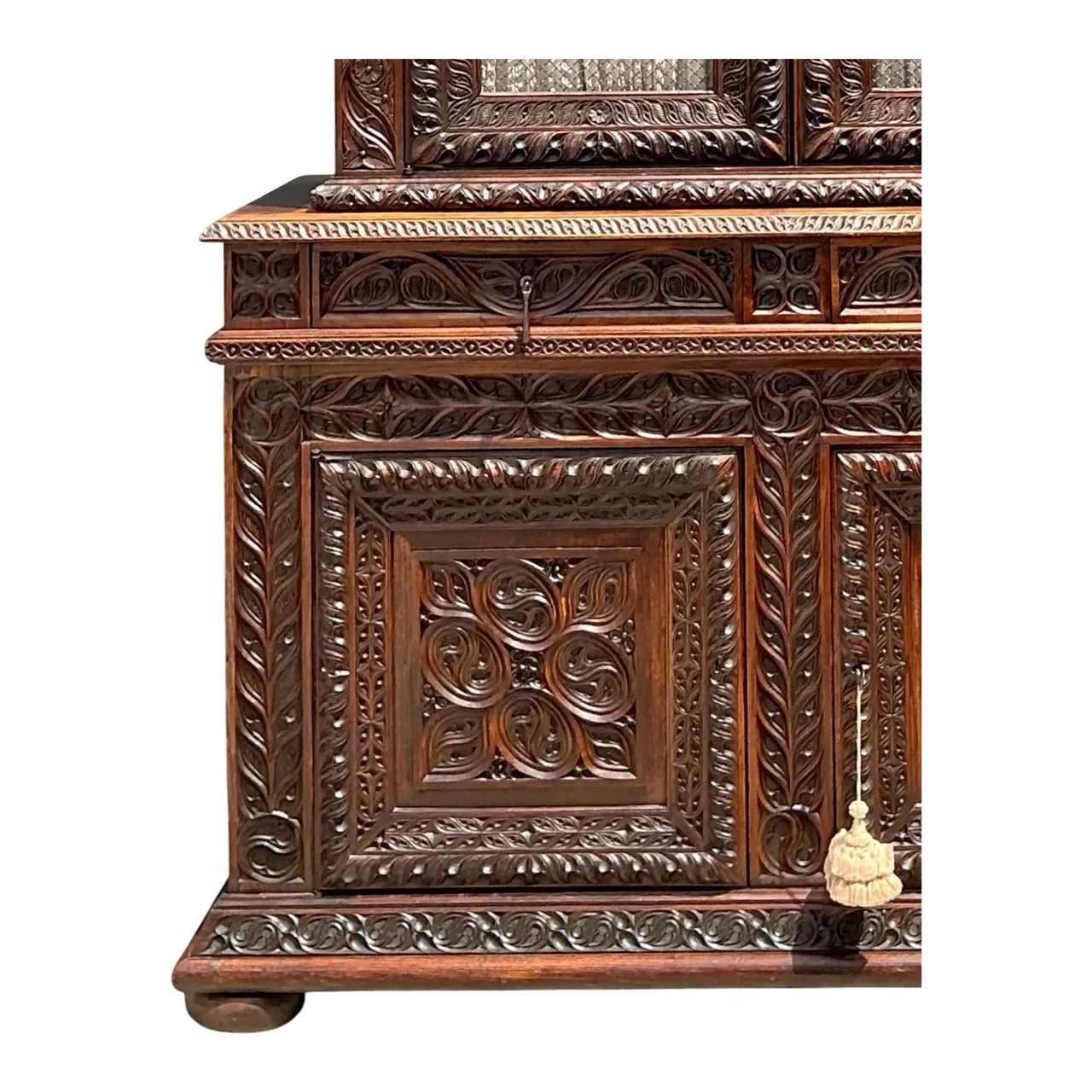 Vintage French Hand Carved Cabinet
