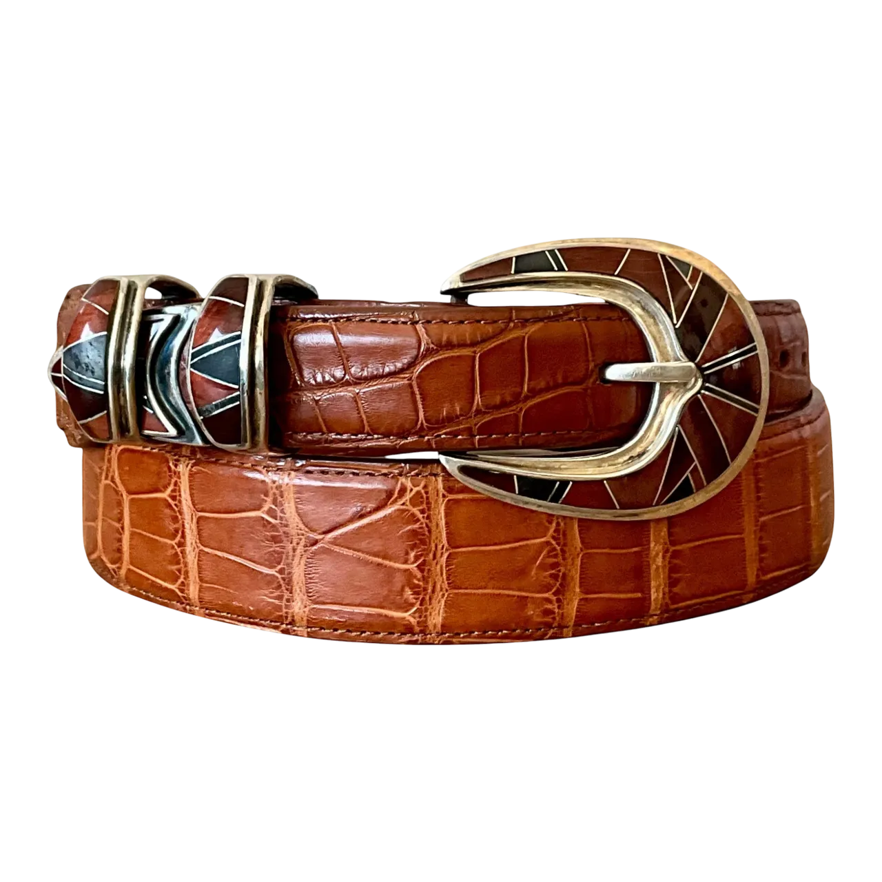 Vintage Genuine American Alligator Belt 34