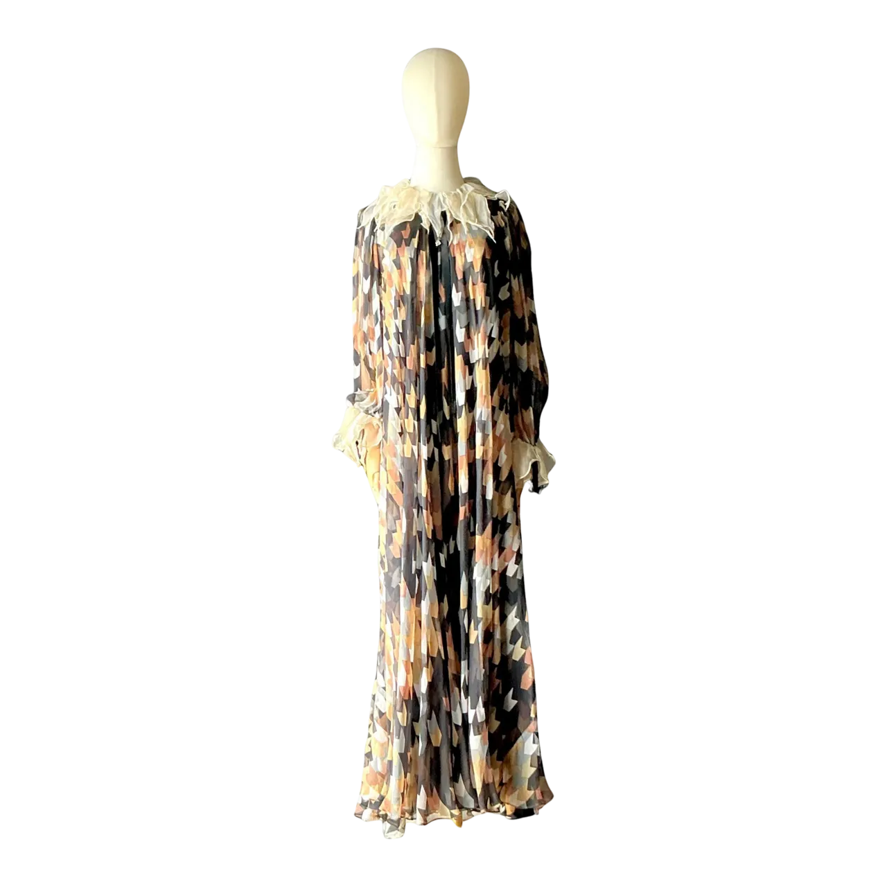 Vintage Gina Fratini Silk Maxi Dress
