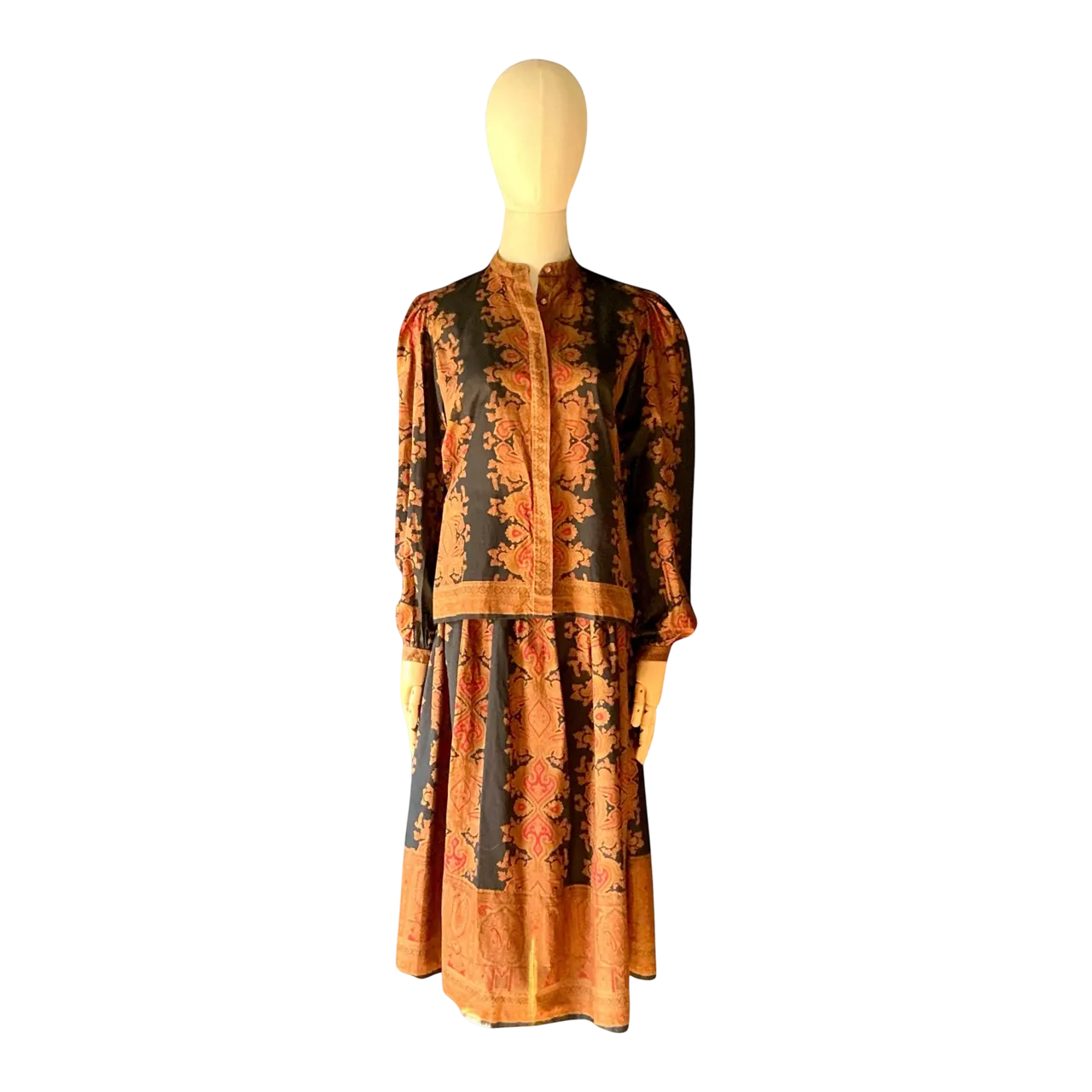 Vintage Gloria Sachs Blouse & Skirt Set
