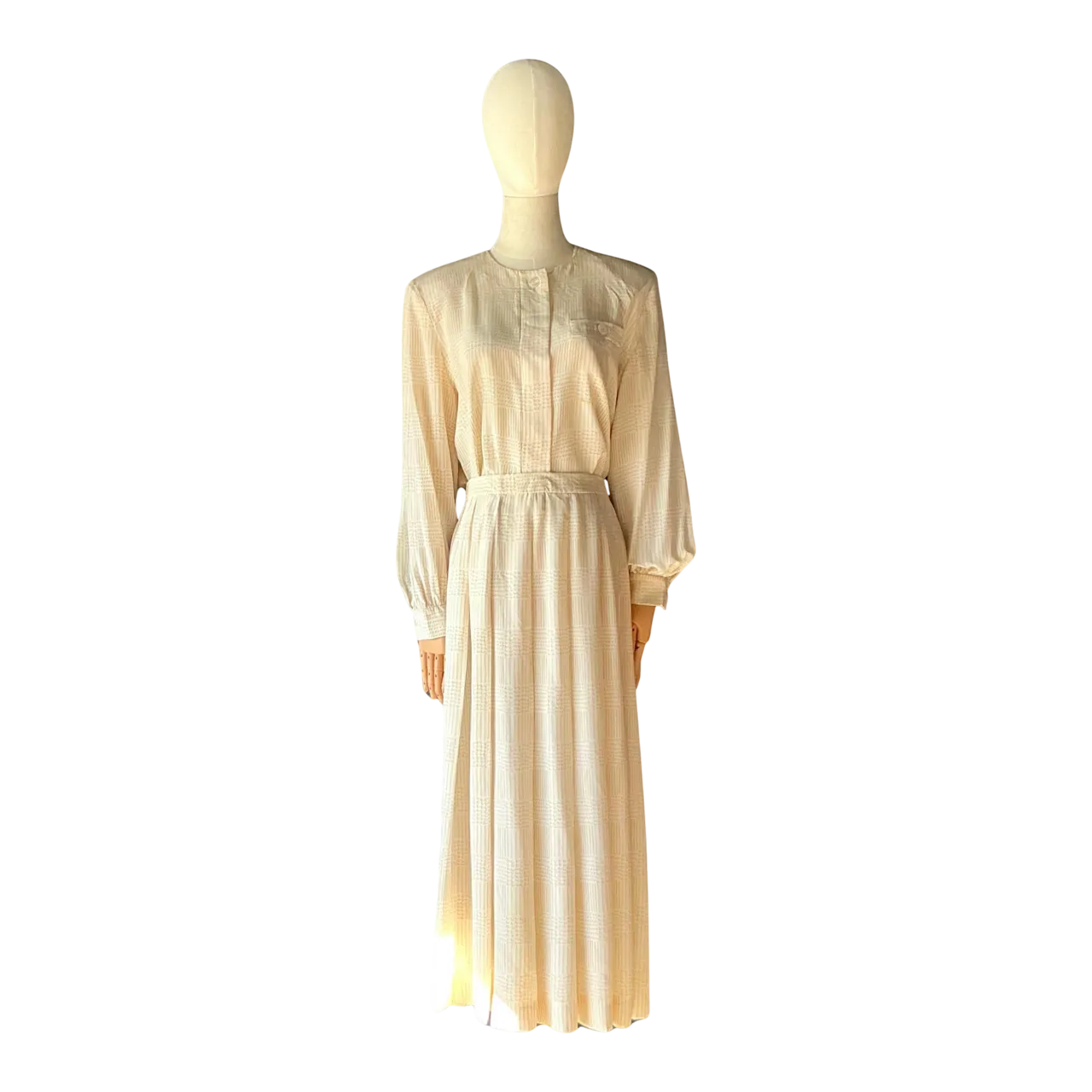 Vintage Gloria Sachs Two Piece Blouse & Skirt Set