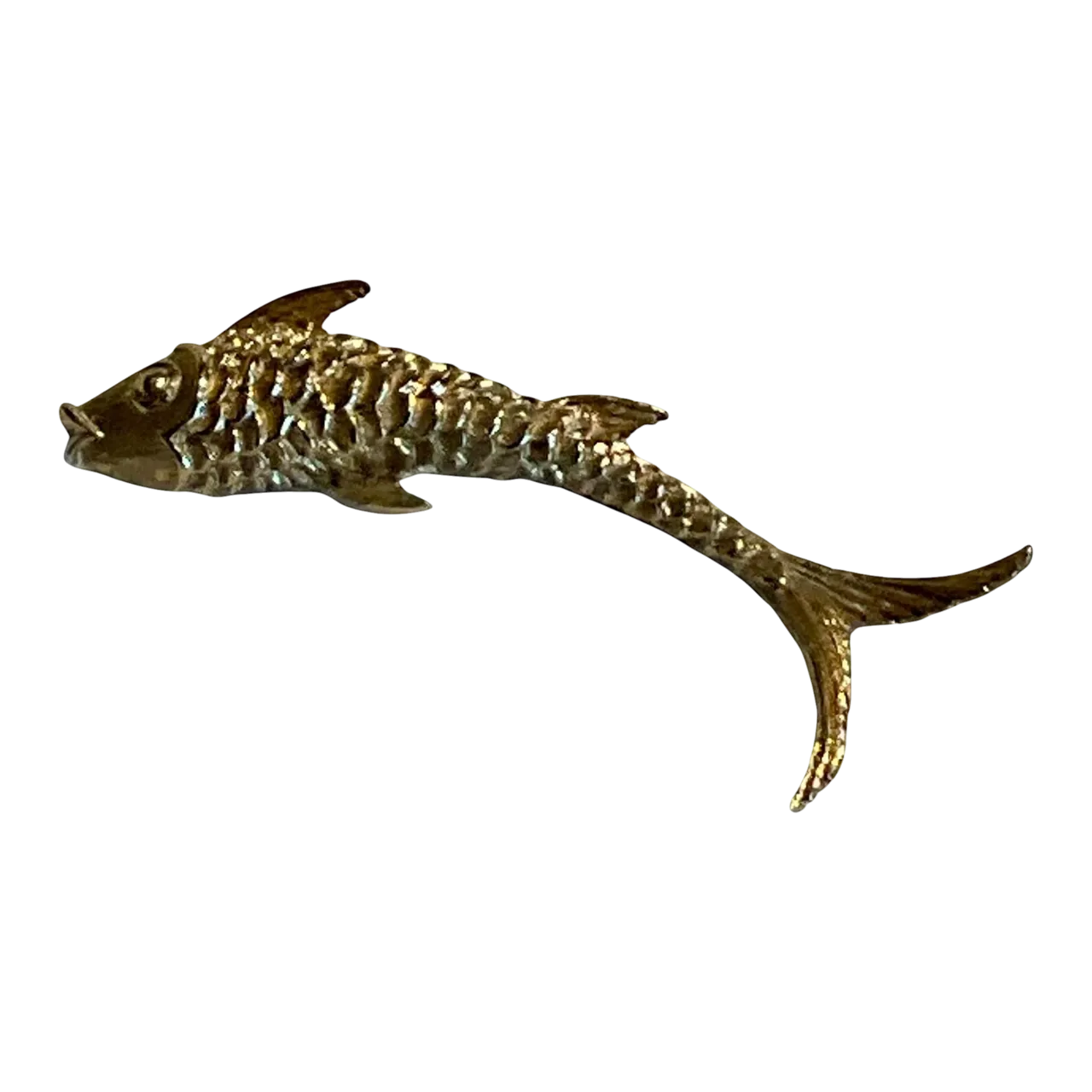 Vintage Golden Fish Brooch