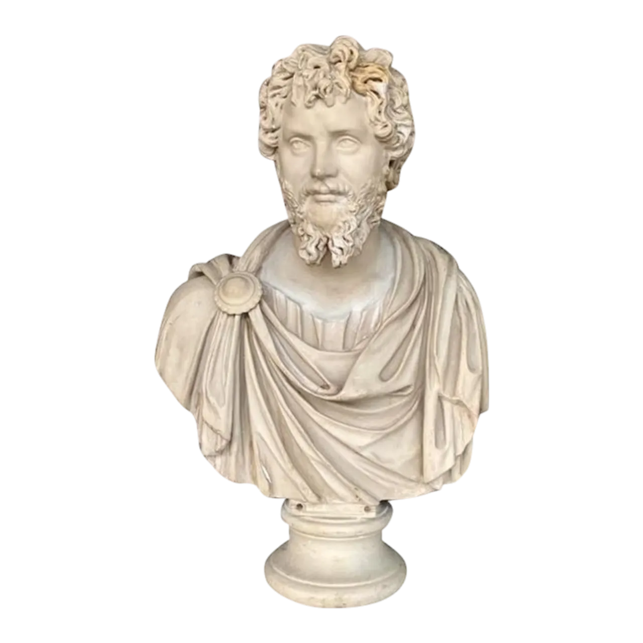 Vintage Grand Tour Resin Bust of Septimus Severus