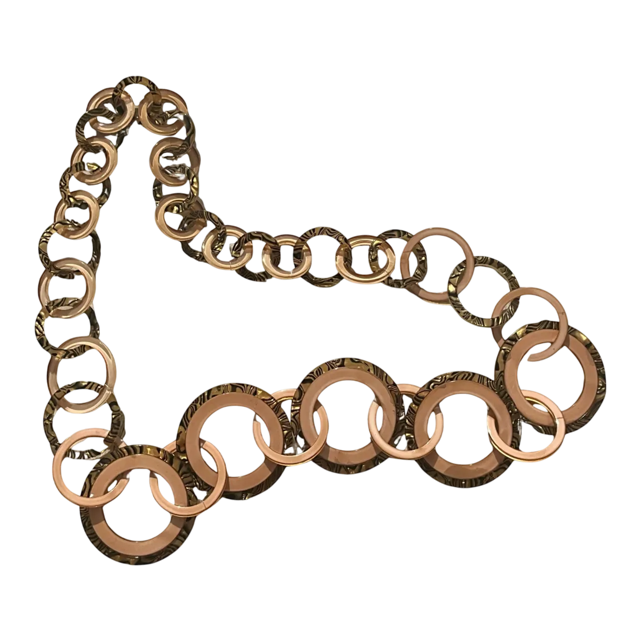 Vintage Interlocking Resin Circle Belt