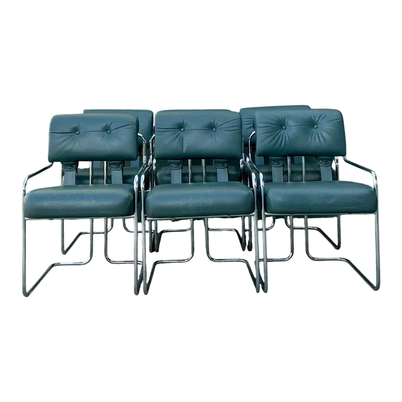 Vintage Italian Guido Faleschini “Tucaroma”:Dining Chairs - Set of 6