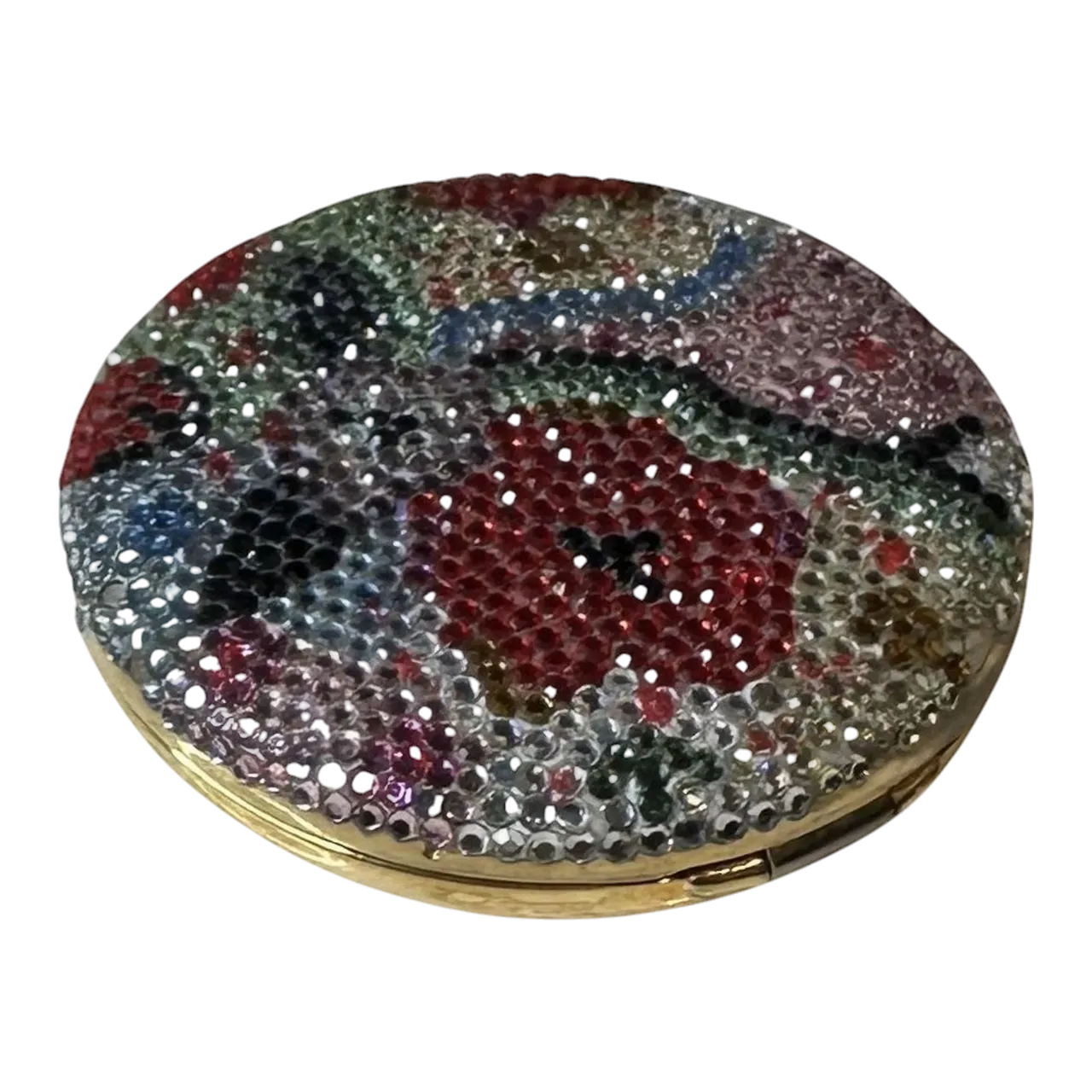 Vintage Judith Leiber Bedazzled Compact Mirror