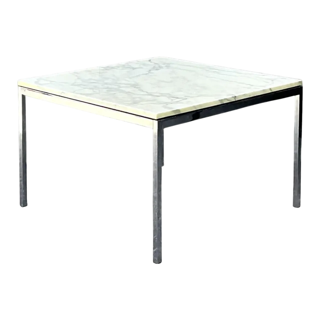 Vintage Knoll Marble Top Side Table