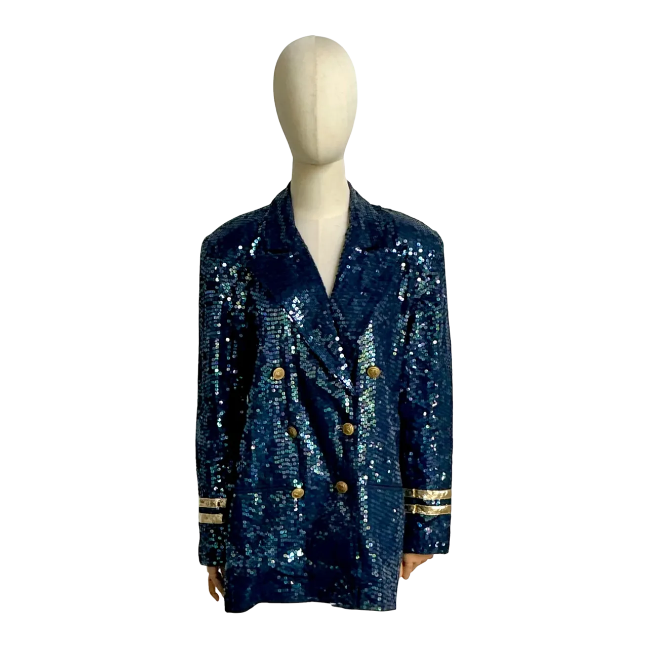 Vintage Nautical Sequin Blazer