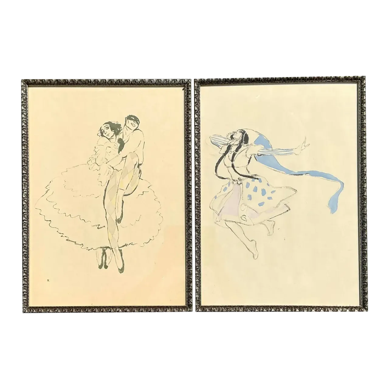 Vintage MCM Ballet Ruese Prints - Set of 2