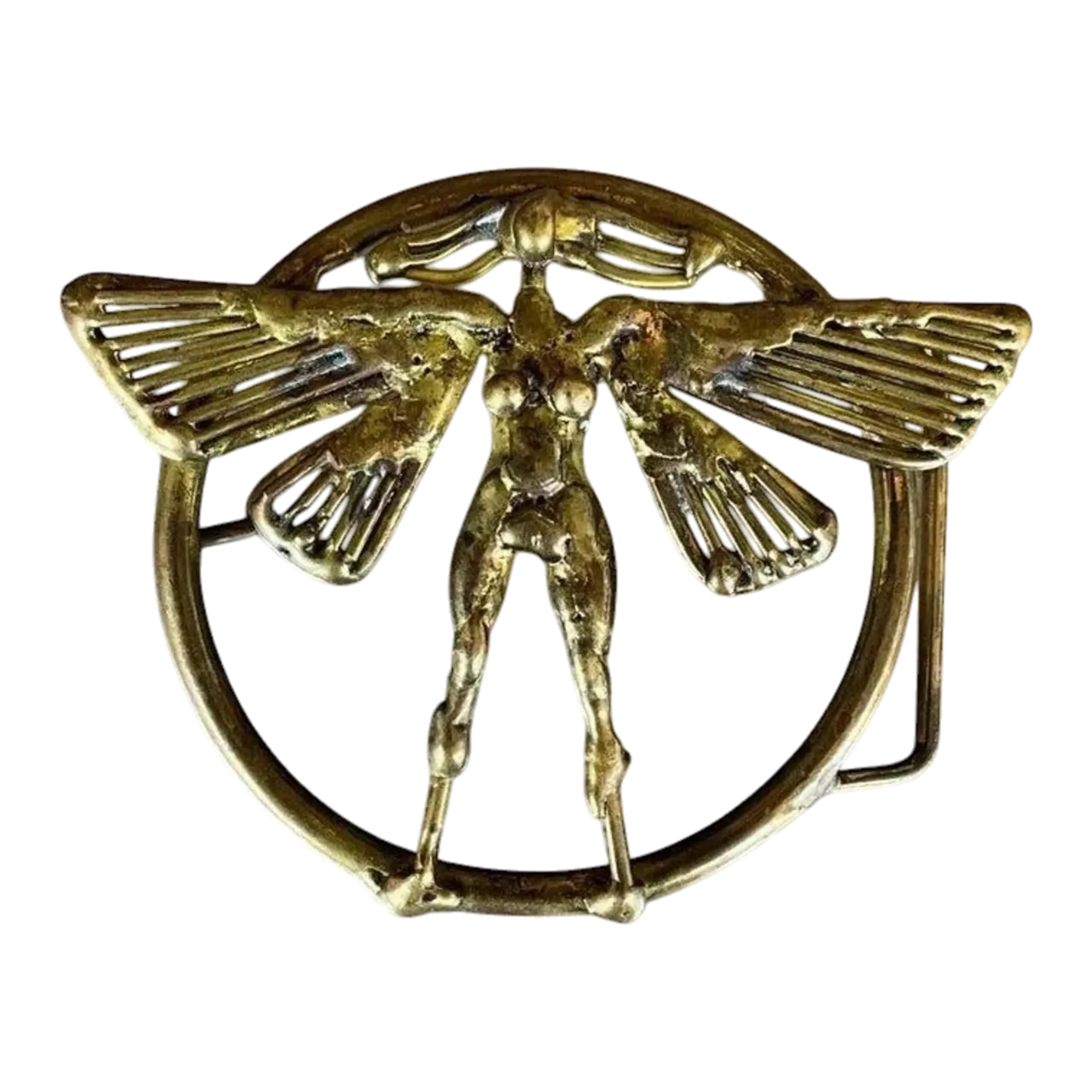 Vintage Mid Century Modern Belt Buckle Signed by Joseph Burlini