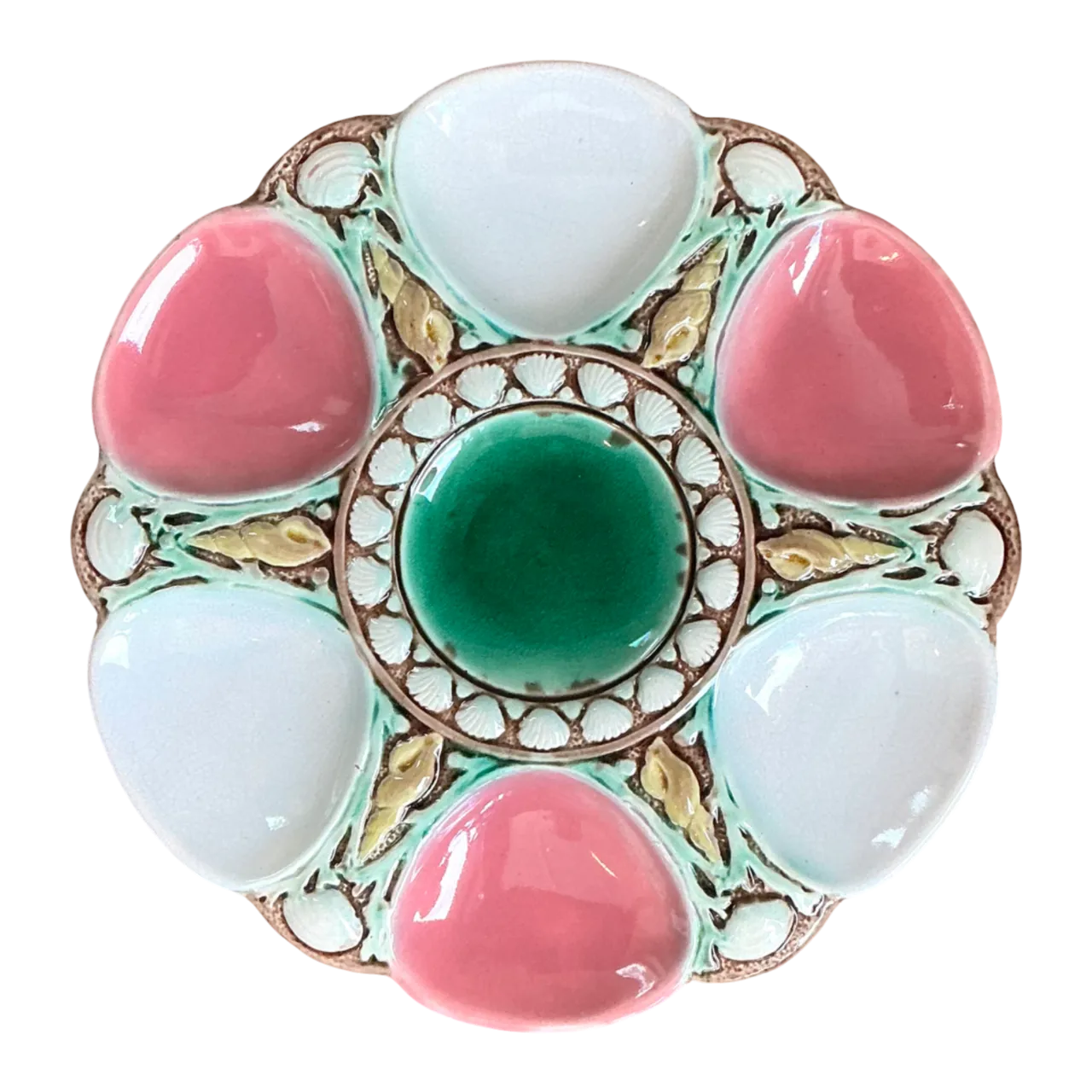 Vintage Minton Majolica Oyster Plate