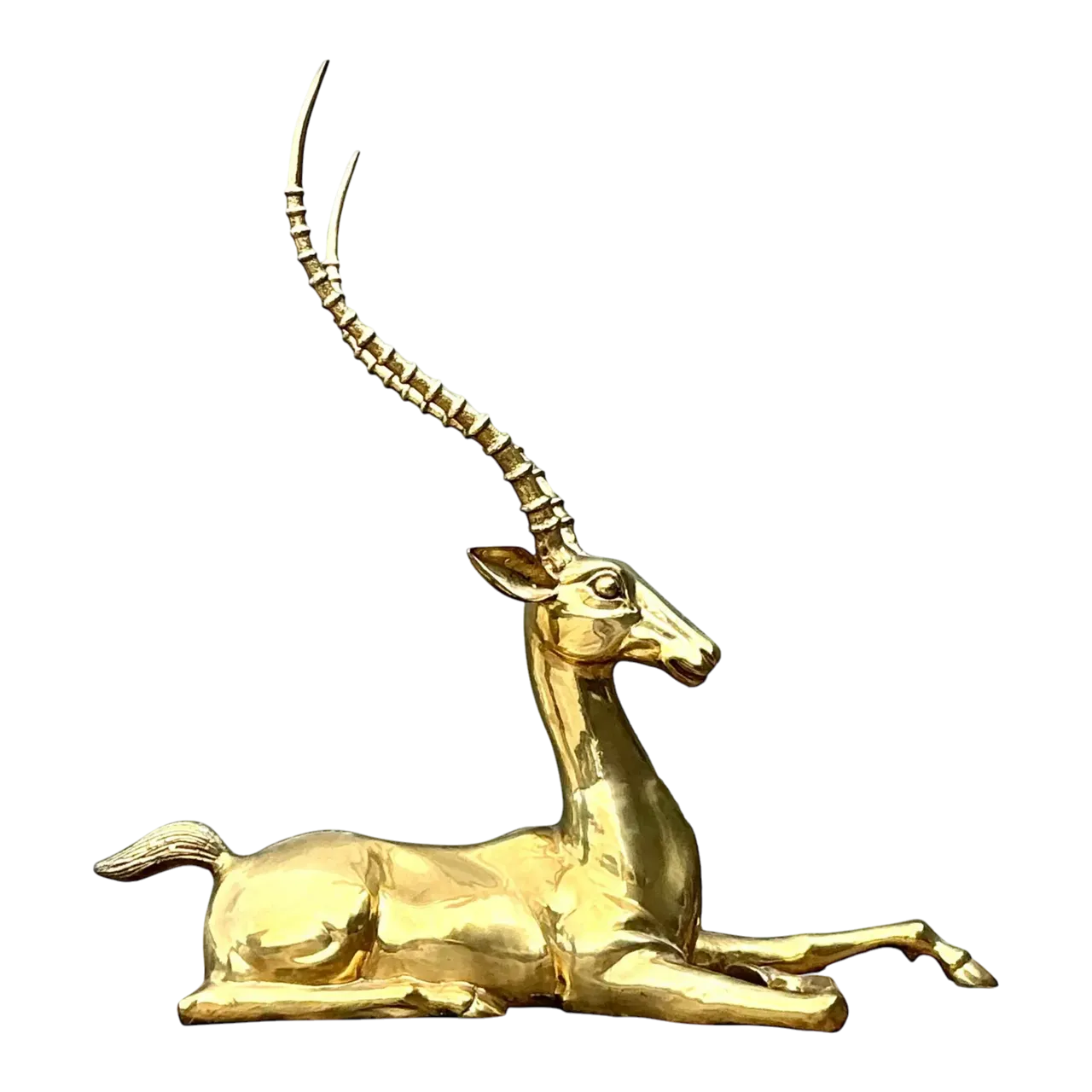 Vintage Monumental Brass Gazelle