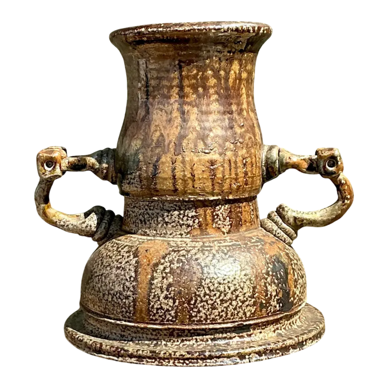Vintage Original 2 Handle Studio Pottery Vase