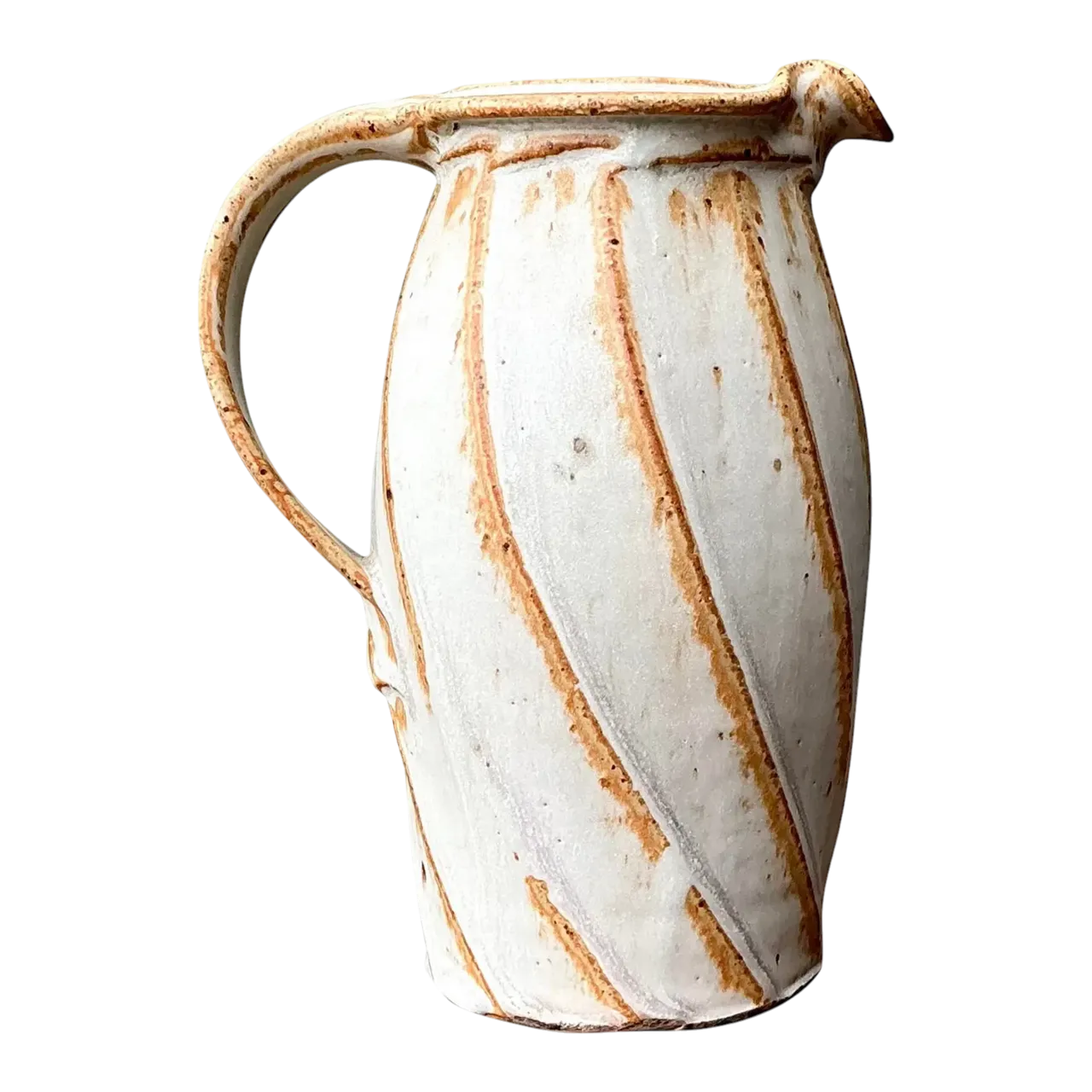 Vintage Original Studio Pottery Swirl Vase