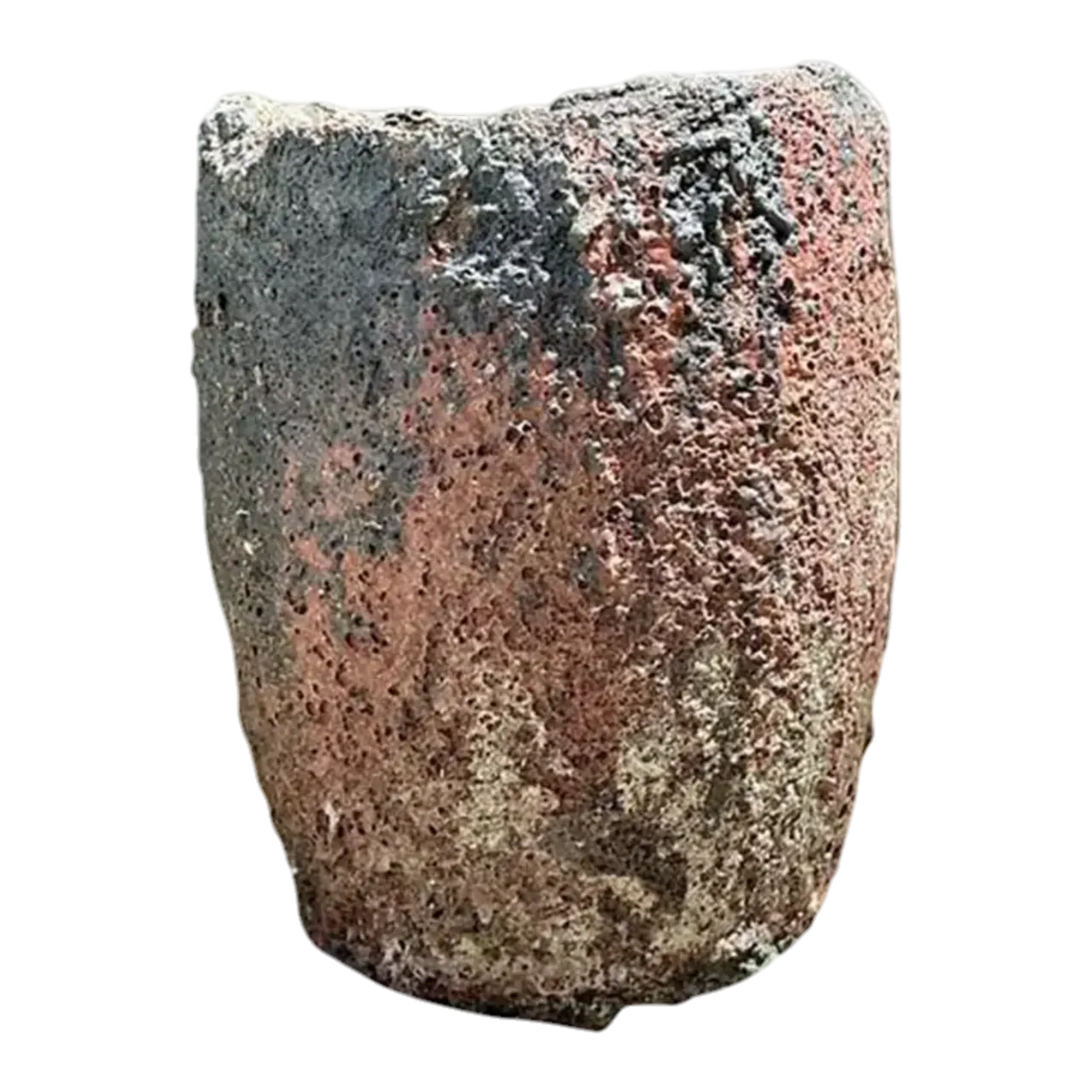 Vintage Patinated Lava Glaze Planter