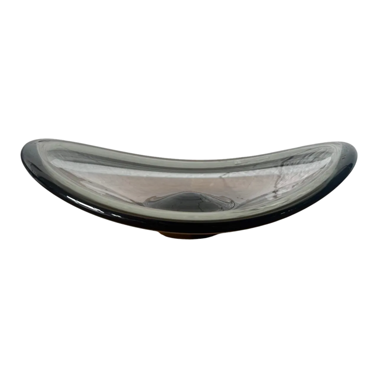 Vintage Per Lutkin for Holmegaard Signed Clear Glass Dish Bowl