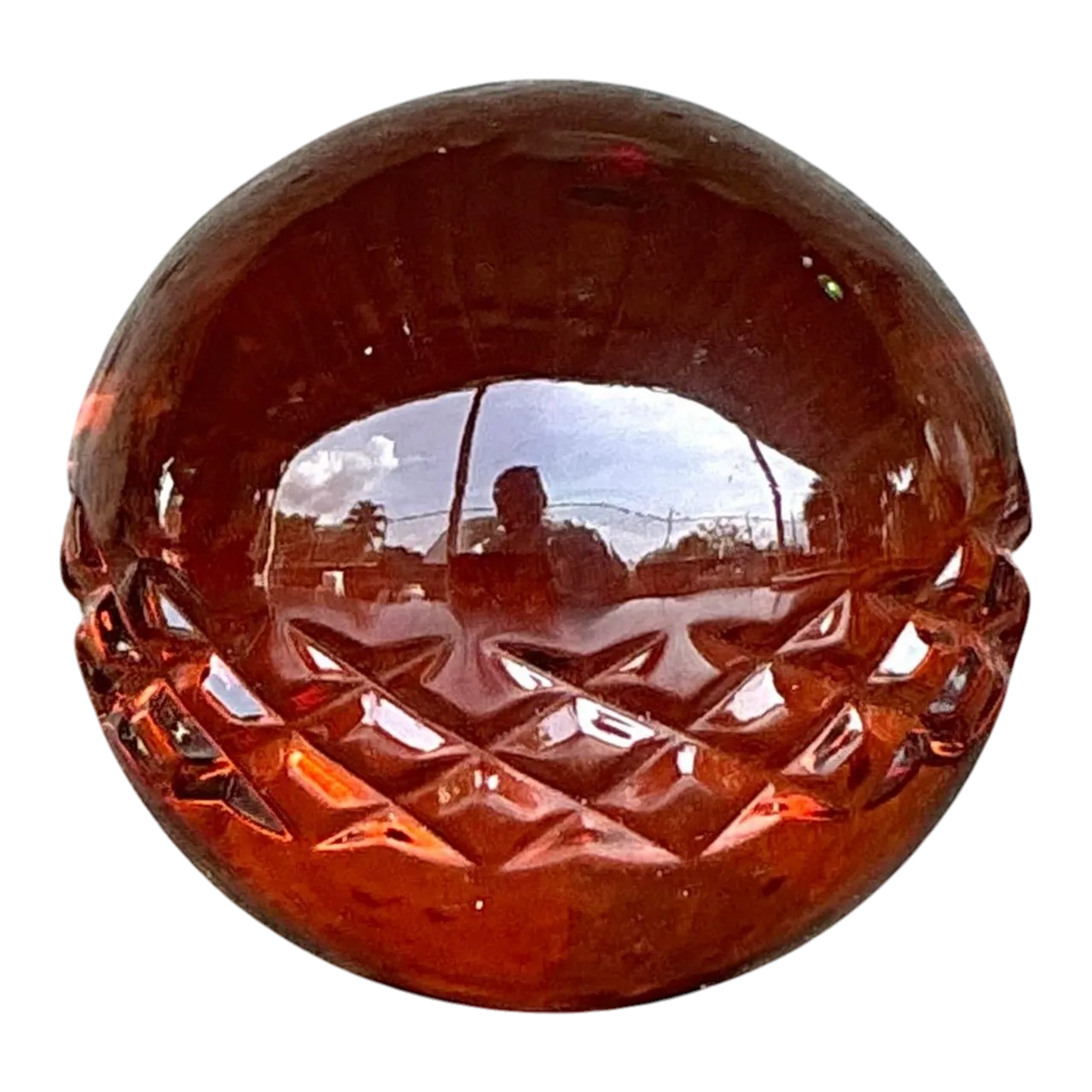 Vintage Regency Band Solid Glass Sphere