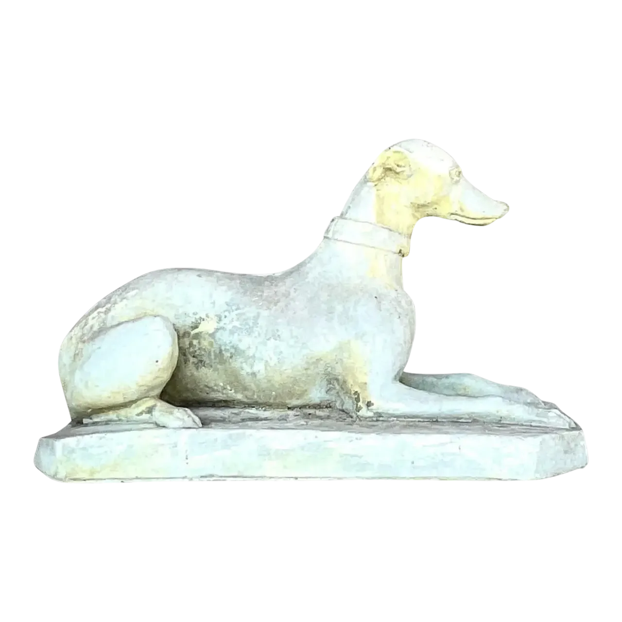 Vintage Regency Cast Cement Greyhound