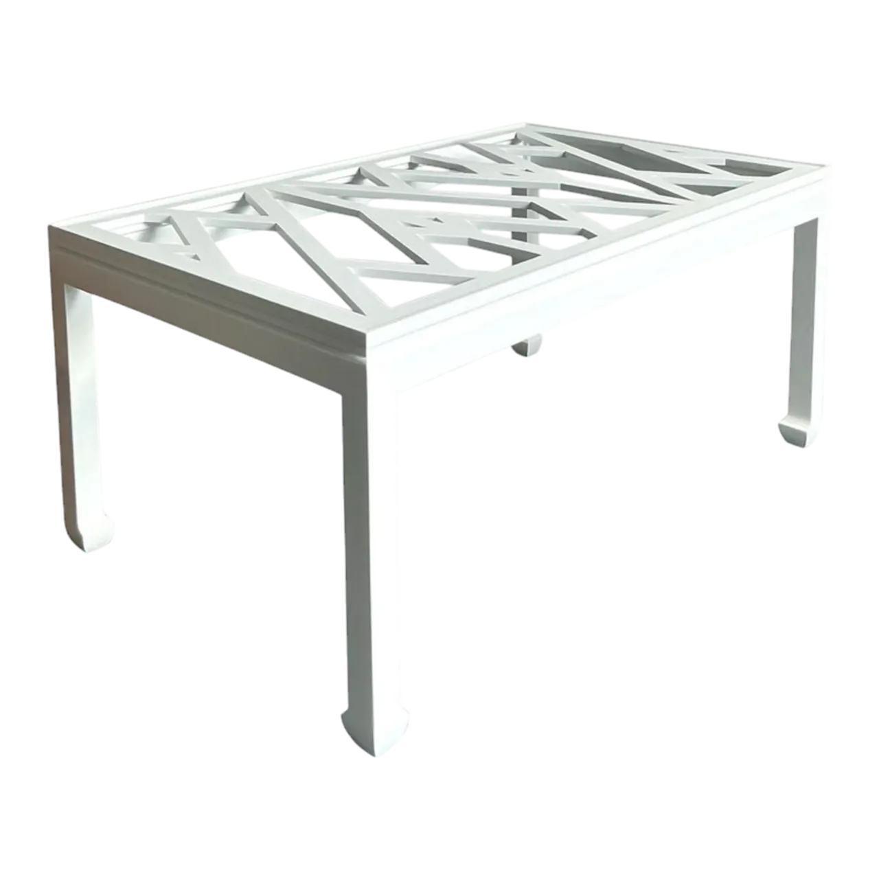 Vintage Regency Chinese Chippendale Ming Dining Table