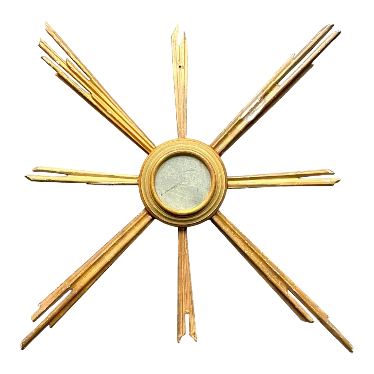 Vintage Regency Gilt Starburst Mirror