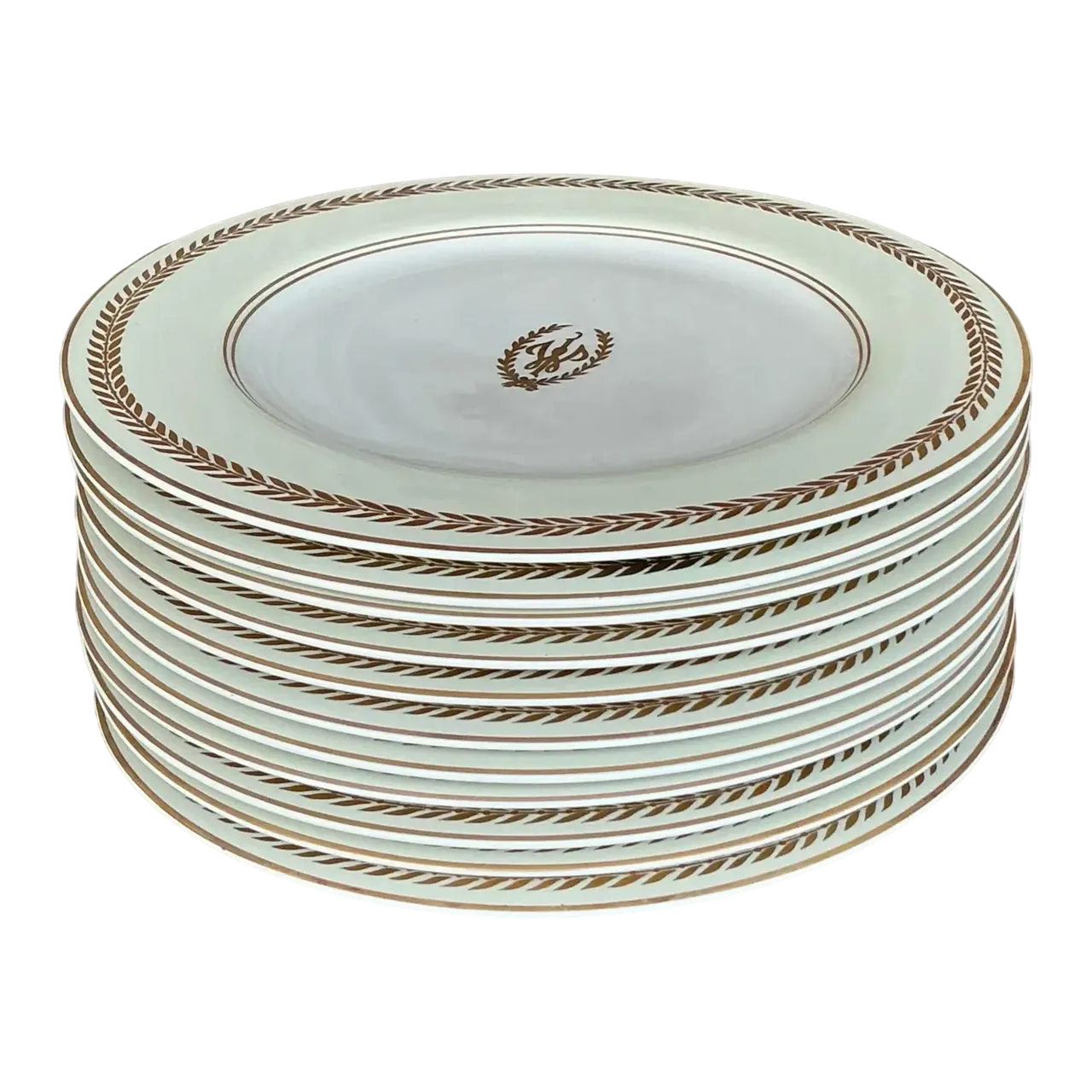Vintage Regncy Homer Laughlin “Williamsburg Inn” Laurel Leaf China - Set of 12