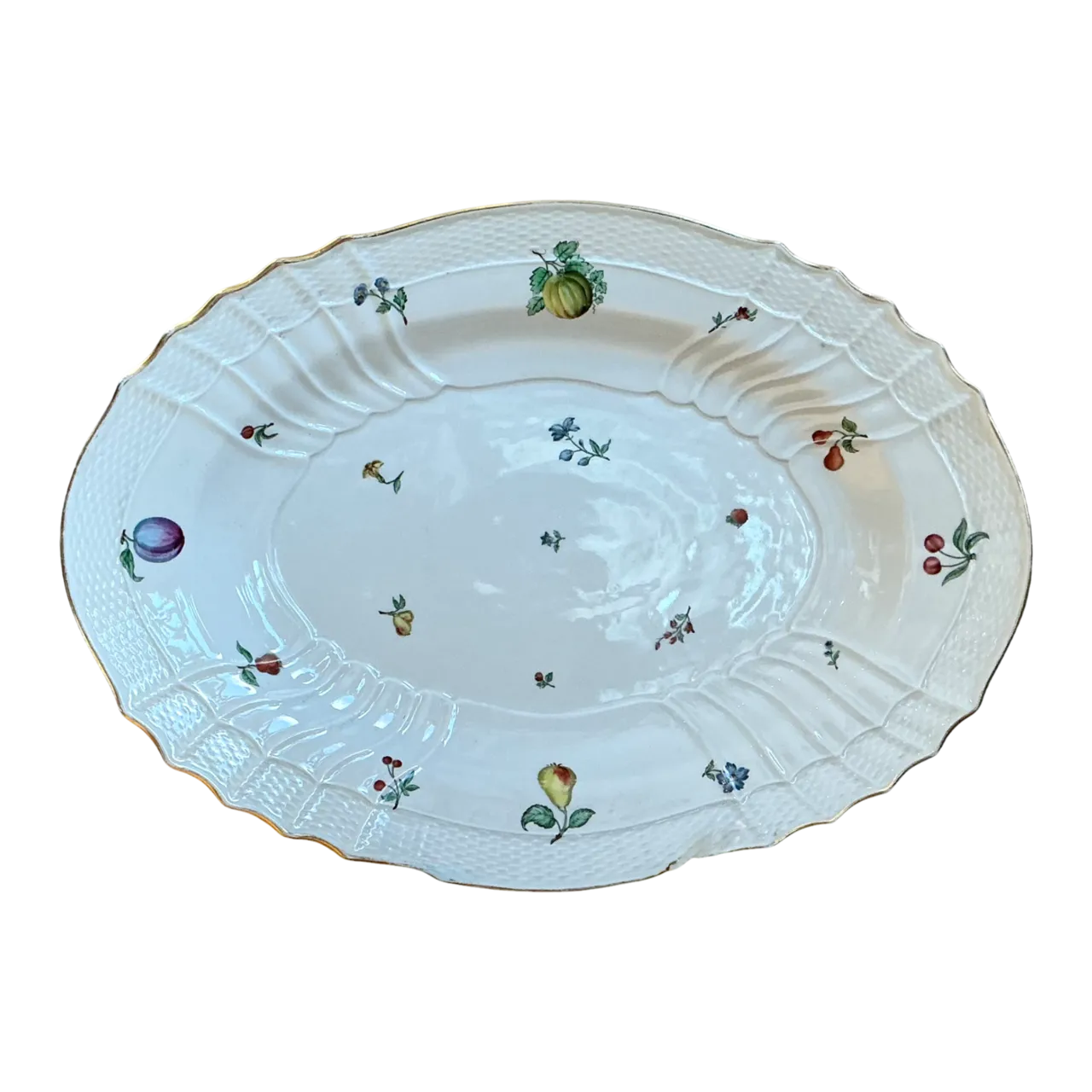 Vintage Richard Ginori Fruit Motif Ceramic Platter