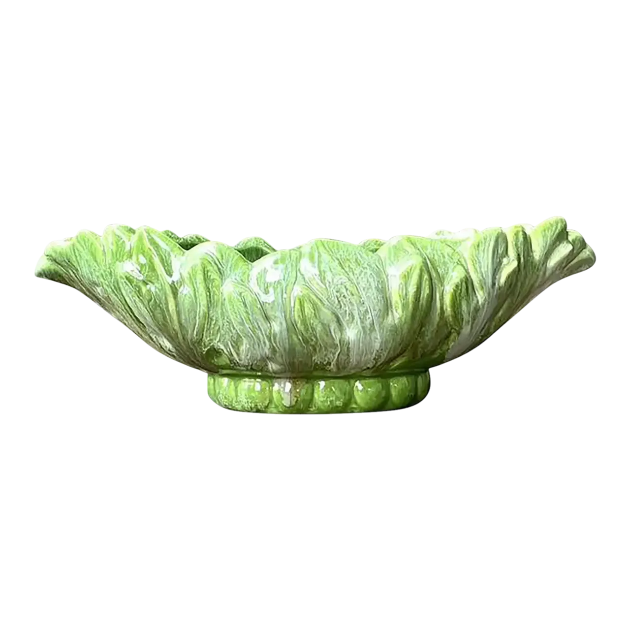 Vintage Royal Haeger Glazed Ceramic Leaf Bowl