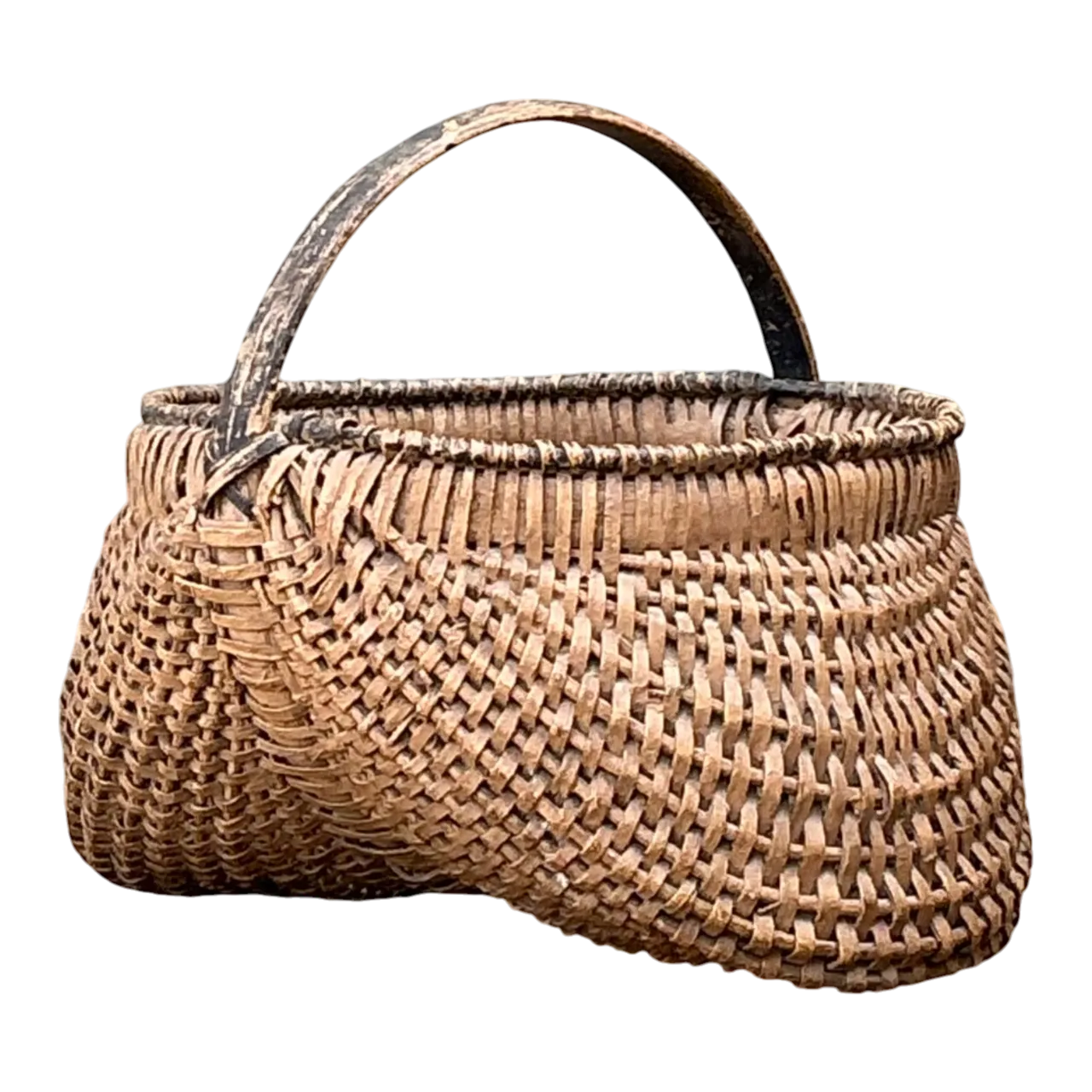 Vintage Shaker Style Rattan Basket