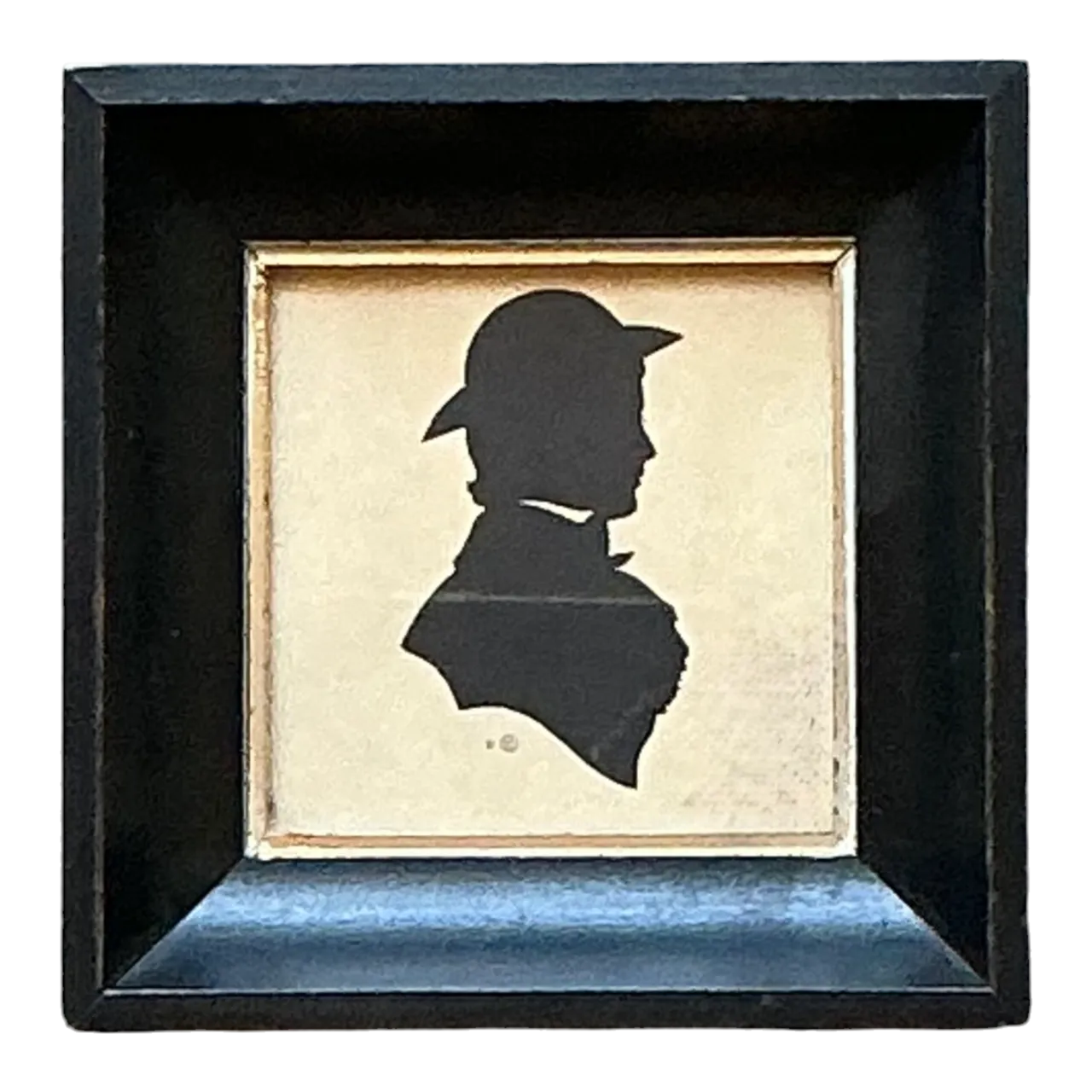 Vintage Silhouette Portrait in Black Frame