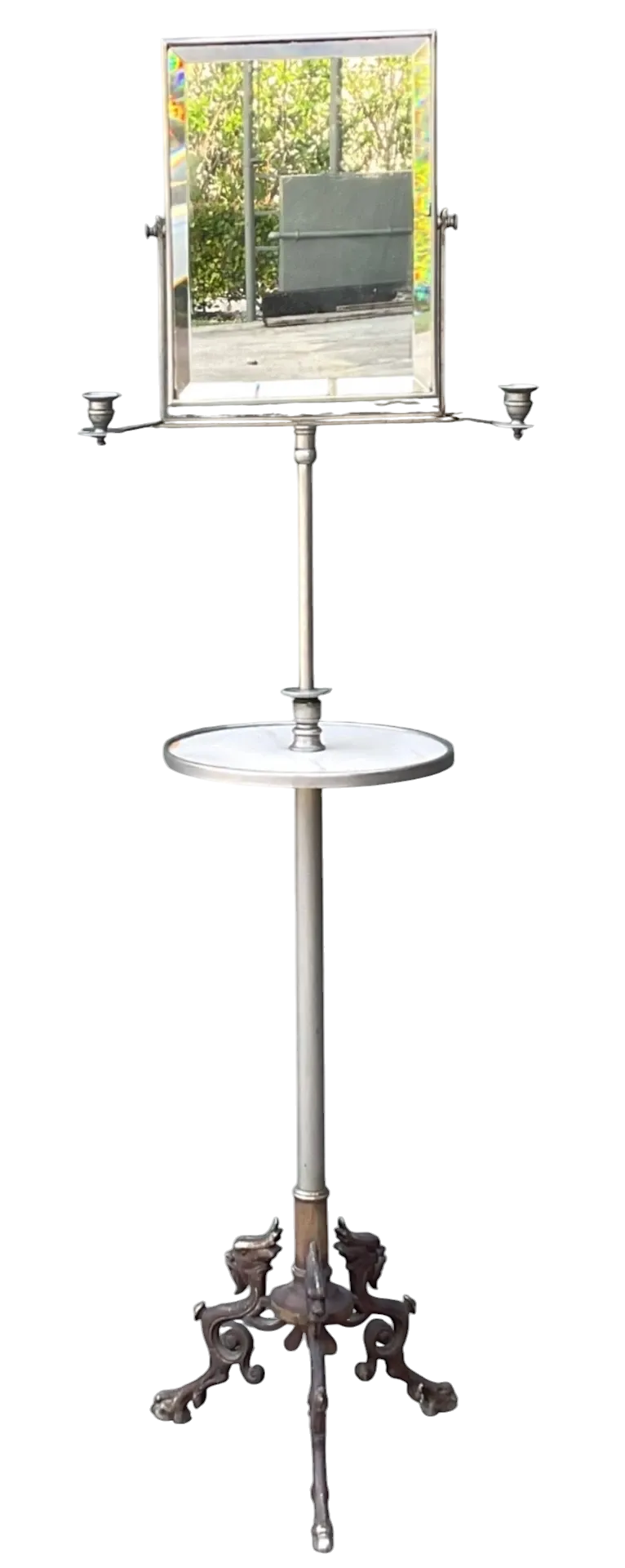 Vintage Standing Candle Mirror