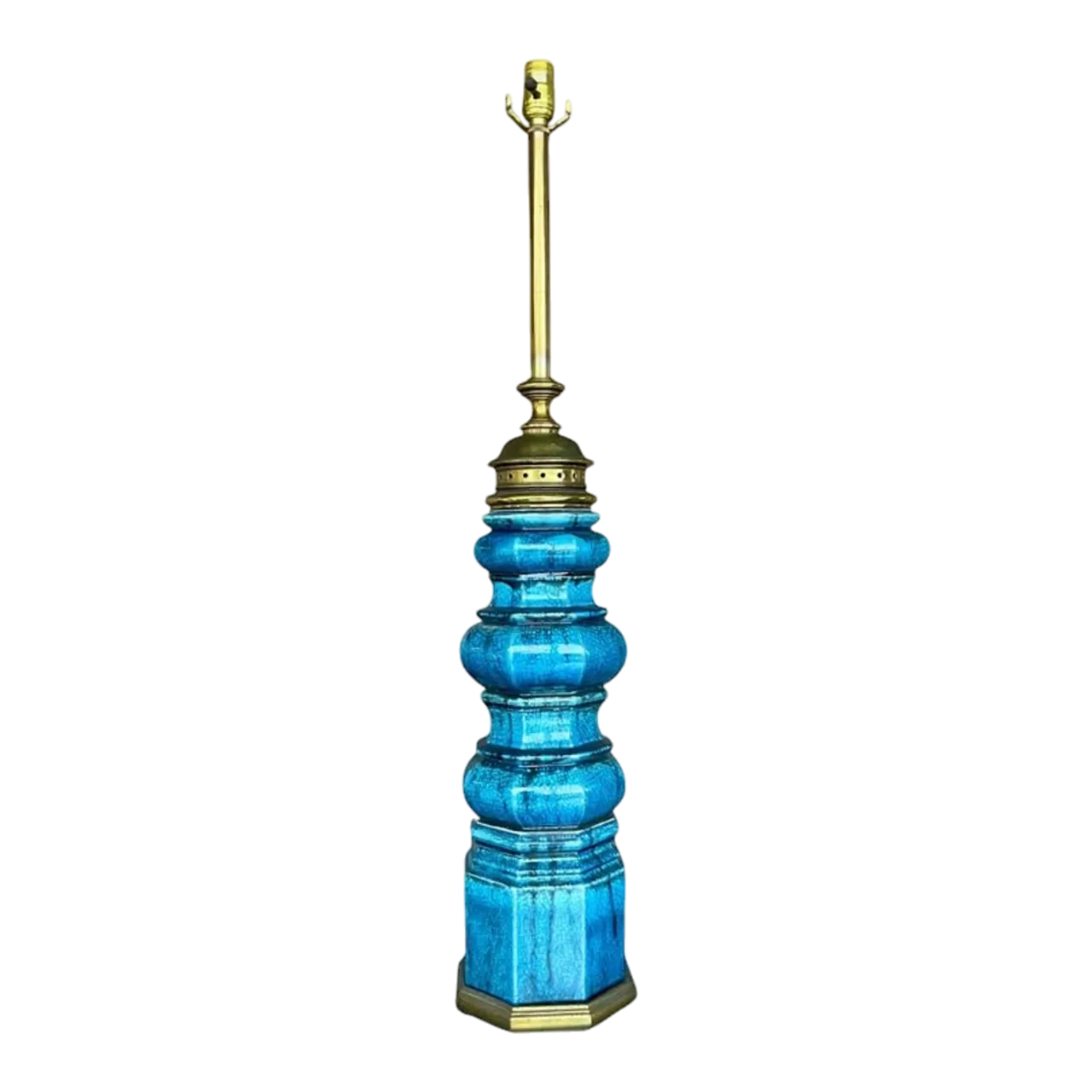 Vintage Stiffel Mid-Century Modern Glazed Ceramic Lamp