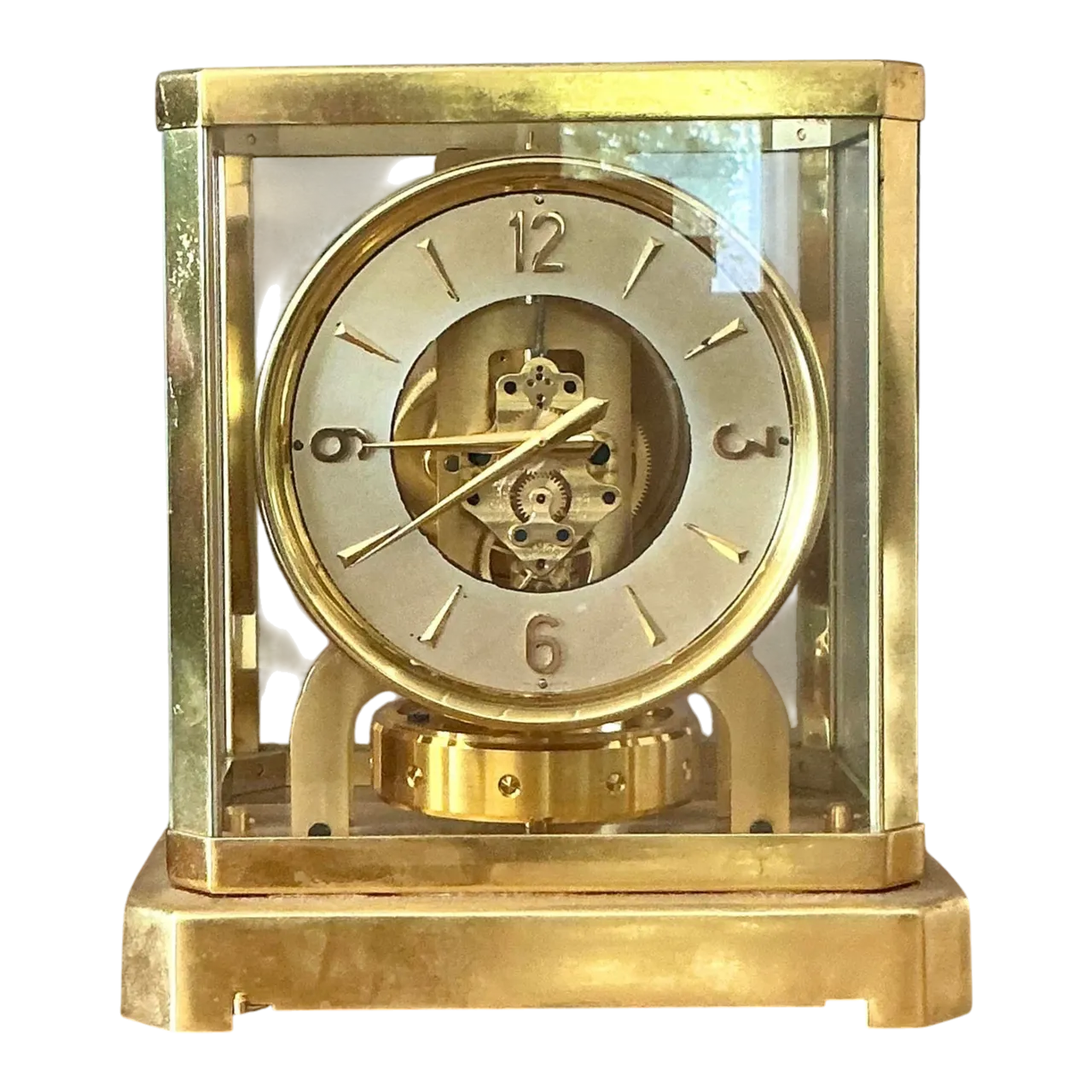 Vintage Swiss LeCoultere Brass Clock