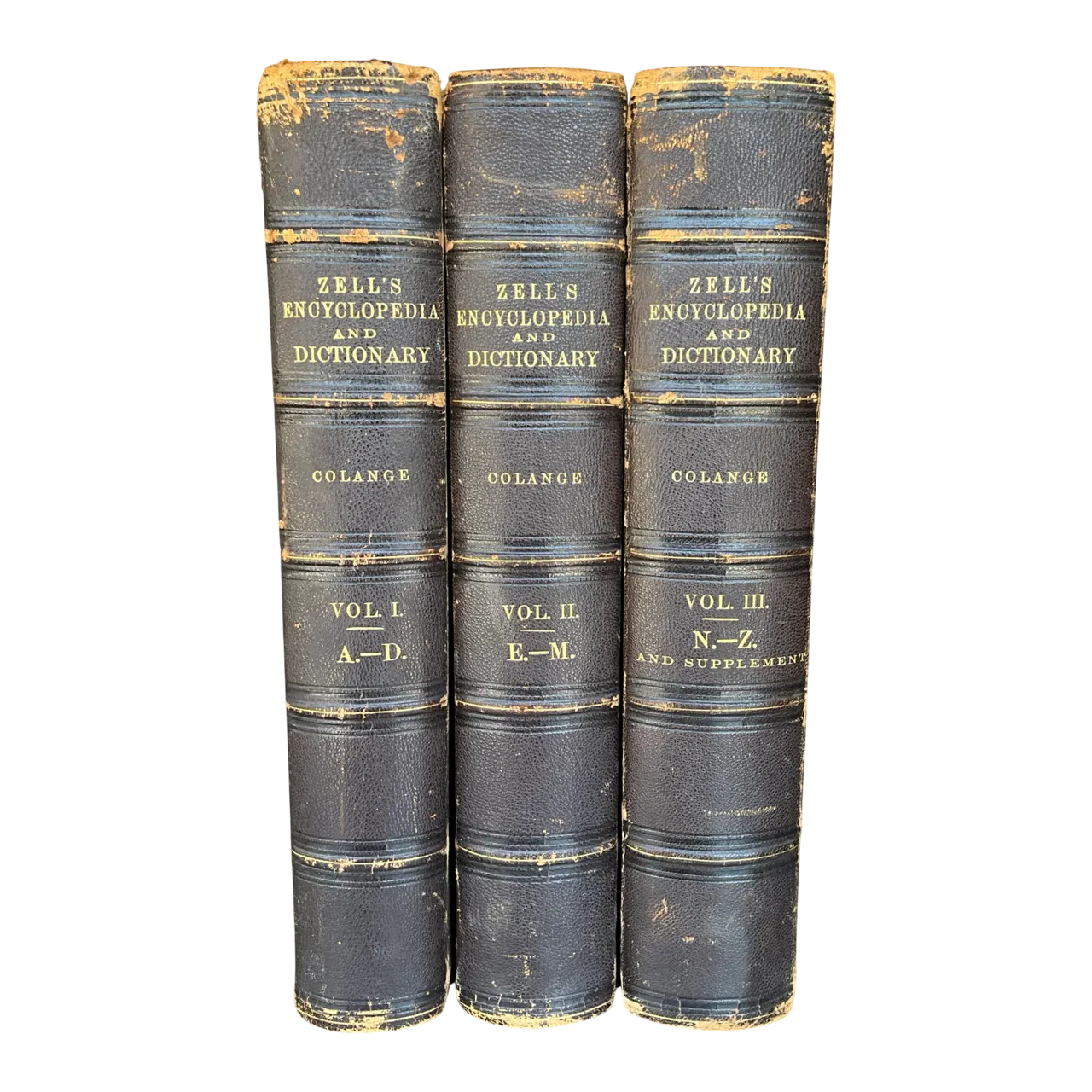 Vintage Zell's Encyclopedia Dictionary Volumes 1-3