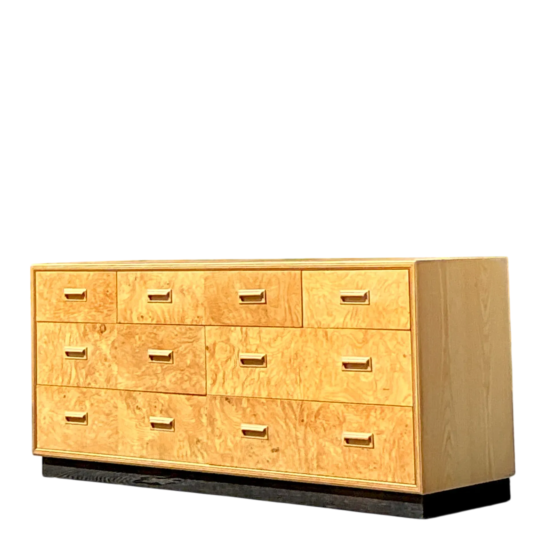 Vintage Boho Henredon Scwne Two Burl Dresser