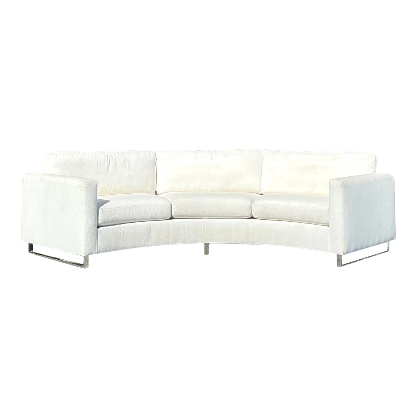 Vintage Boho Milo Baughman for Thayer Coggin Angled Sofa