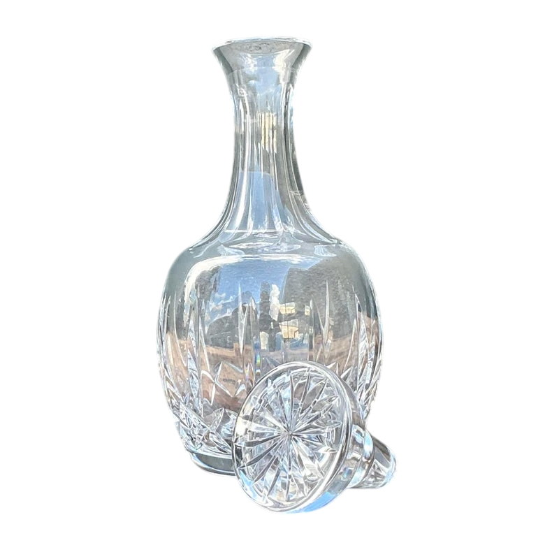Vintage Regency Cut Glass Decanter - Glass, 4.25W x 10.25H — additional photo 1