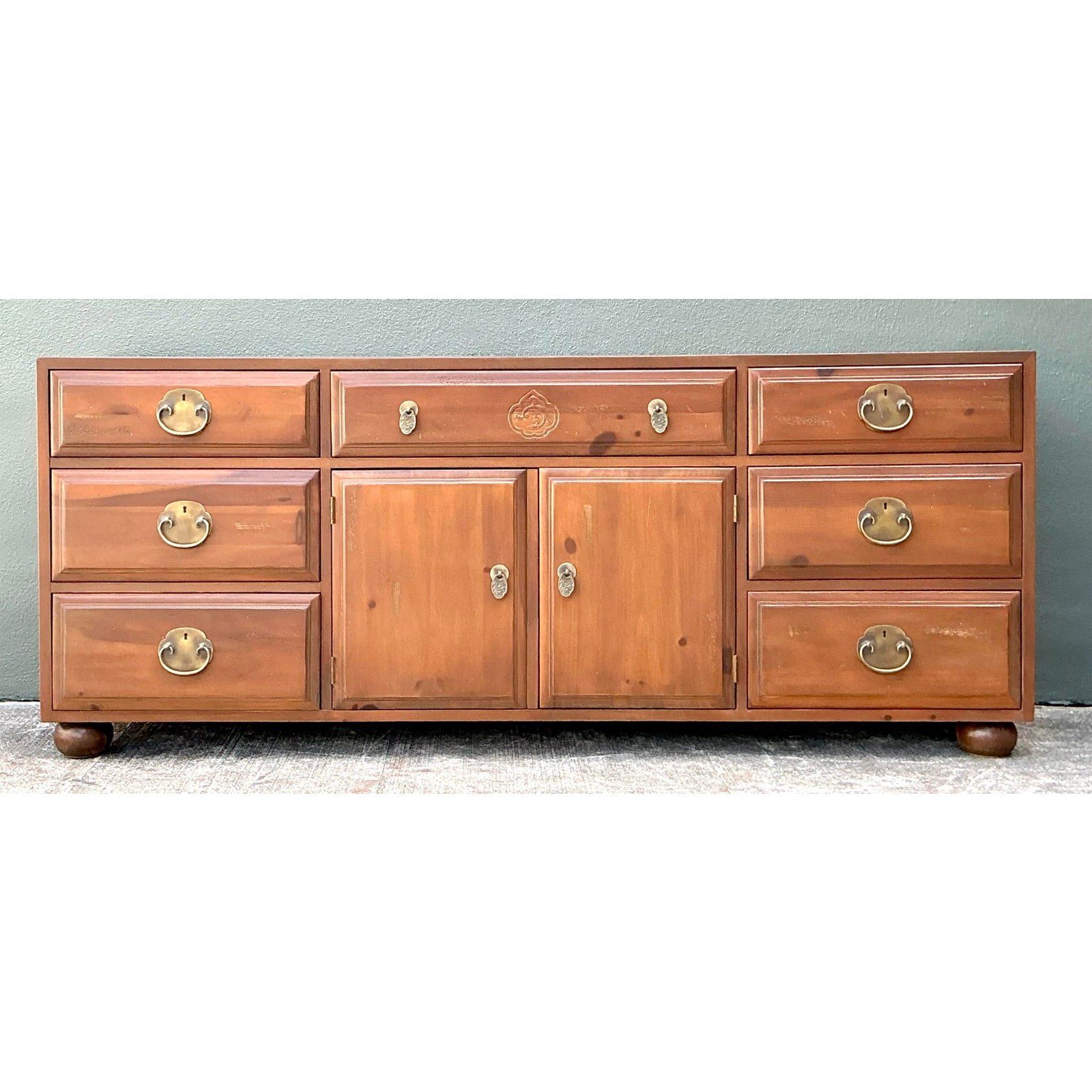 Vintage Henredon Pine Credenza