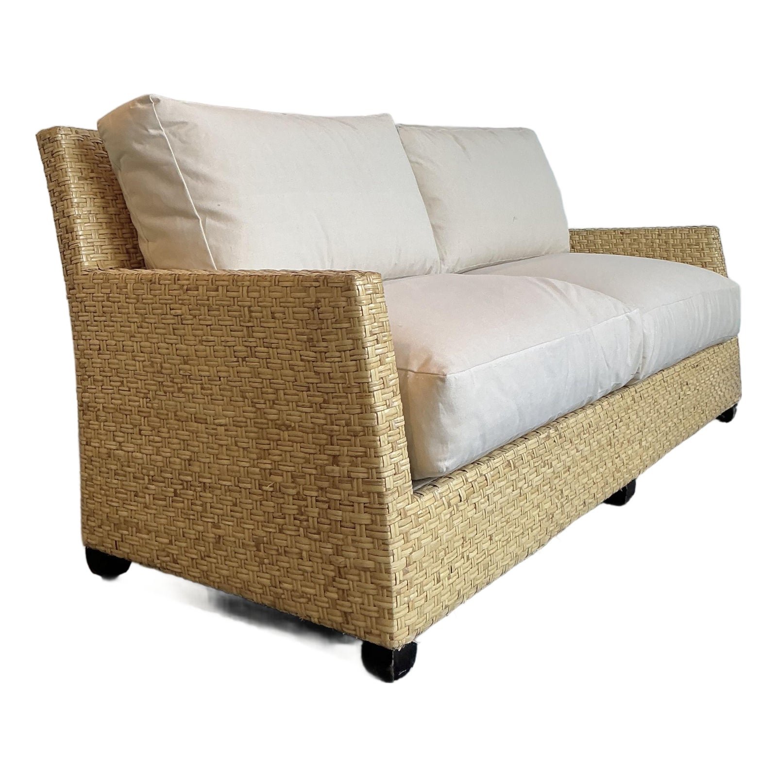 Vintage McGuire Woven Rattan Sofa