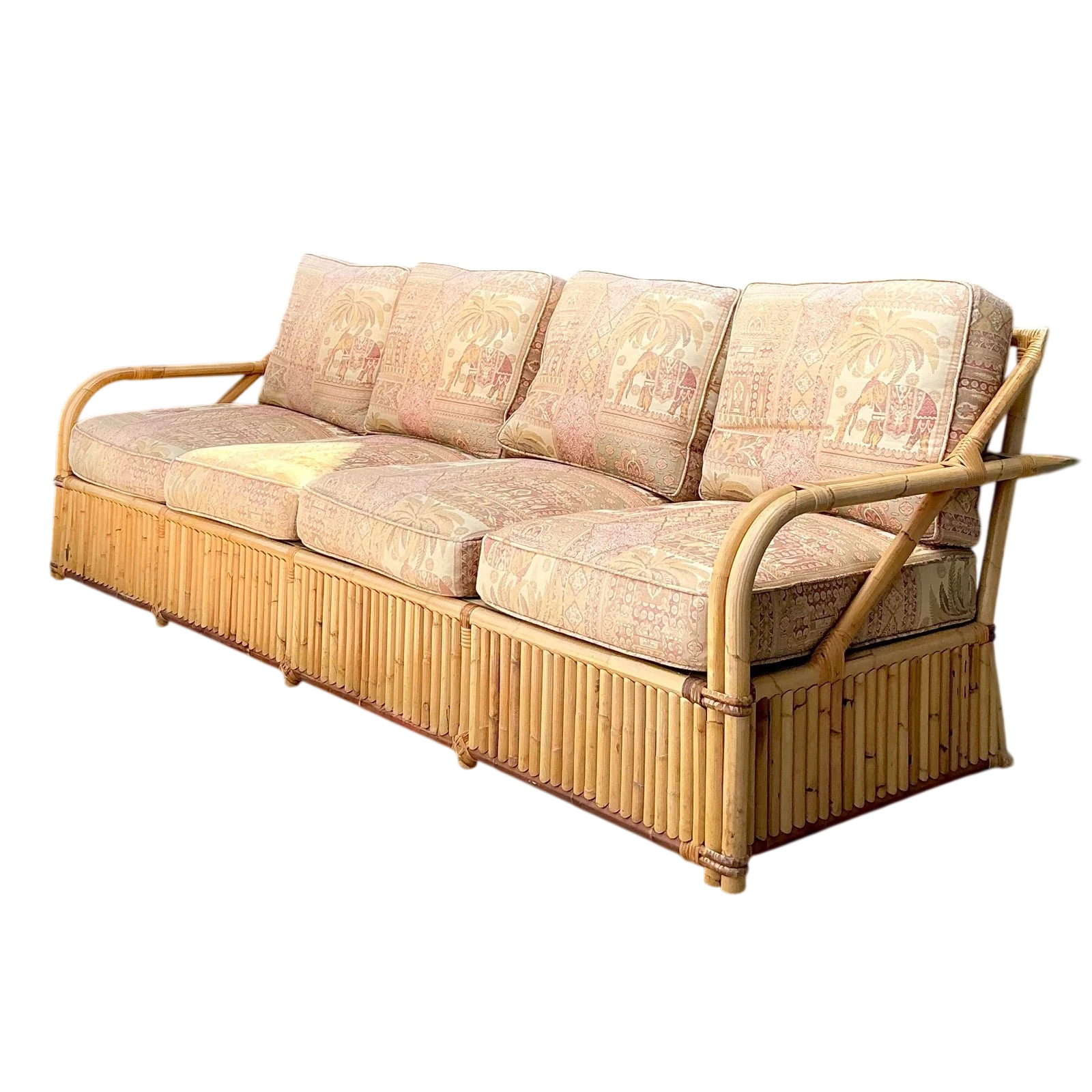 Vintage Bielecky Brothers Rattan Sofa