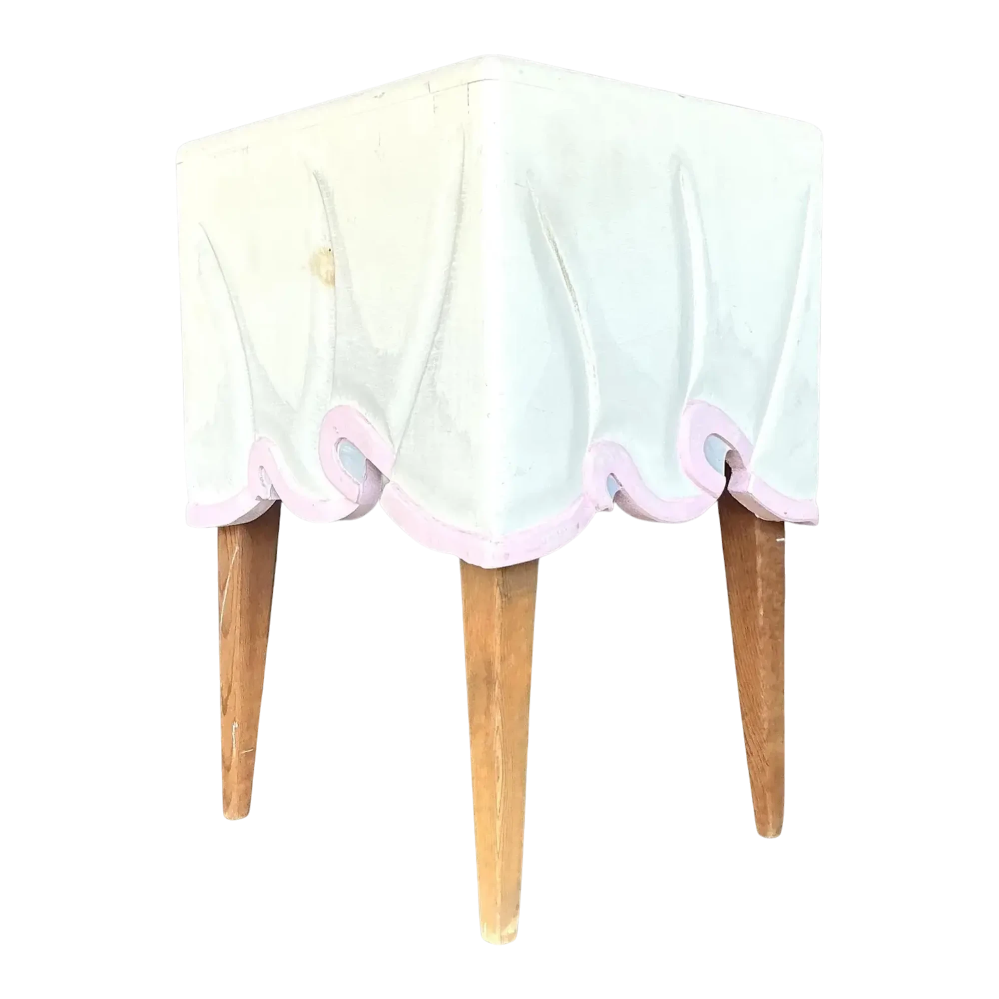 1980s Vintage Boho Tromp L’oiel Side Table