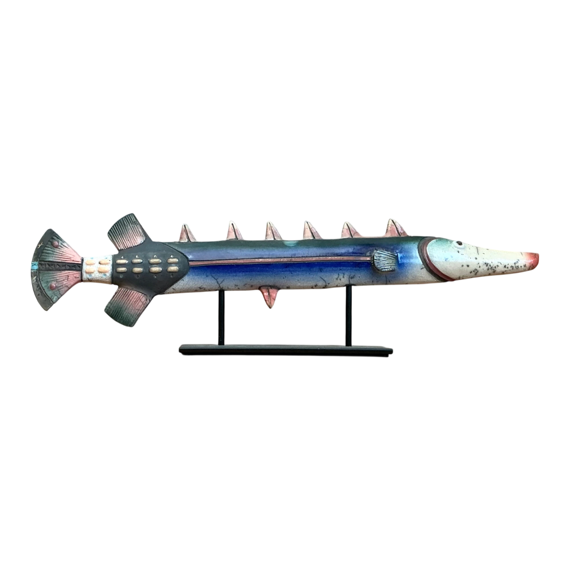 Vintage Ceramic Fish Sculpture — additional photo 1