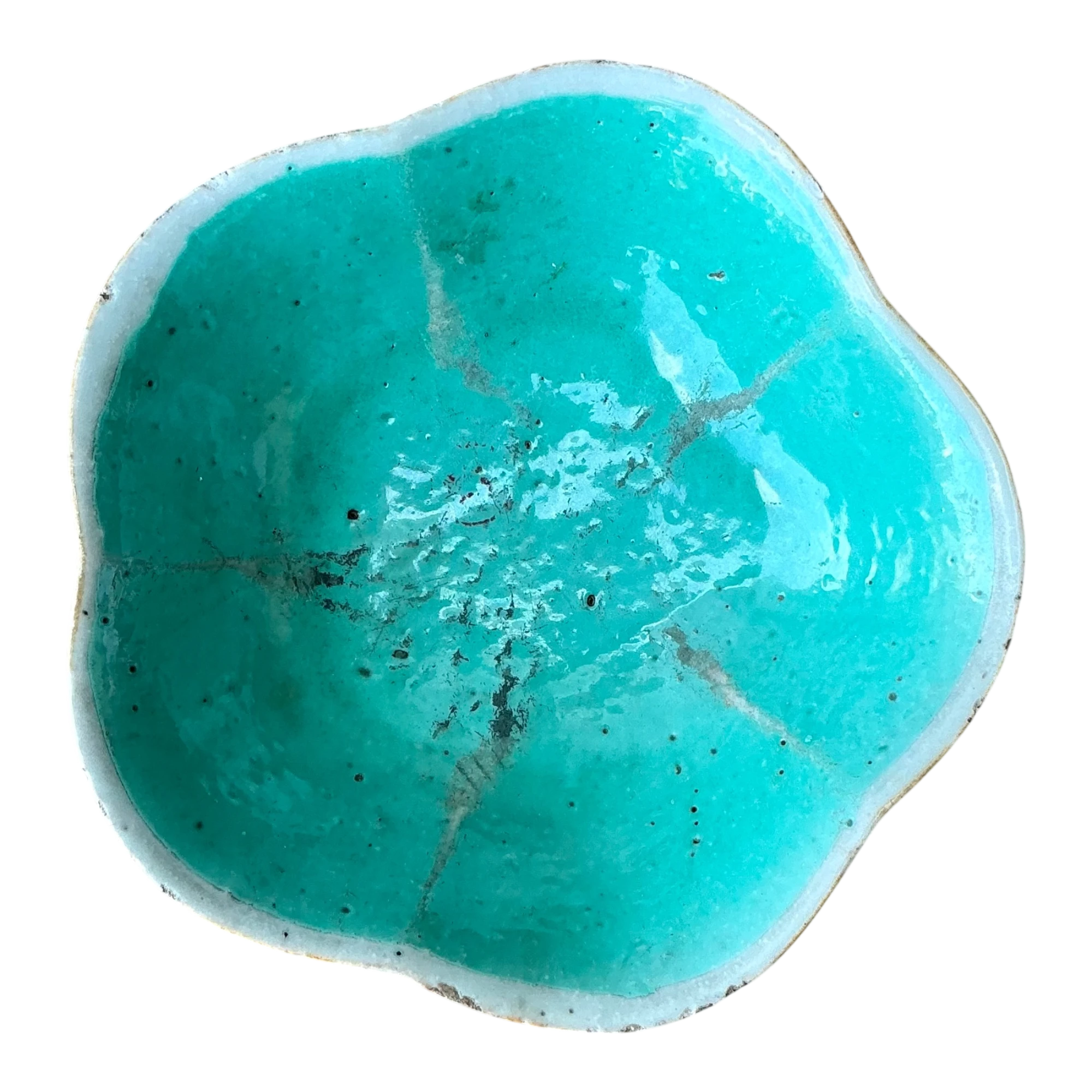 Vintage Asian Scalloped Floral Bowl — additional photo 1