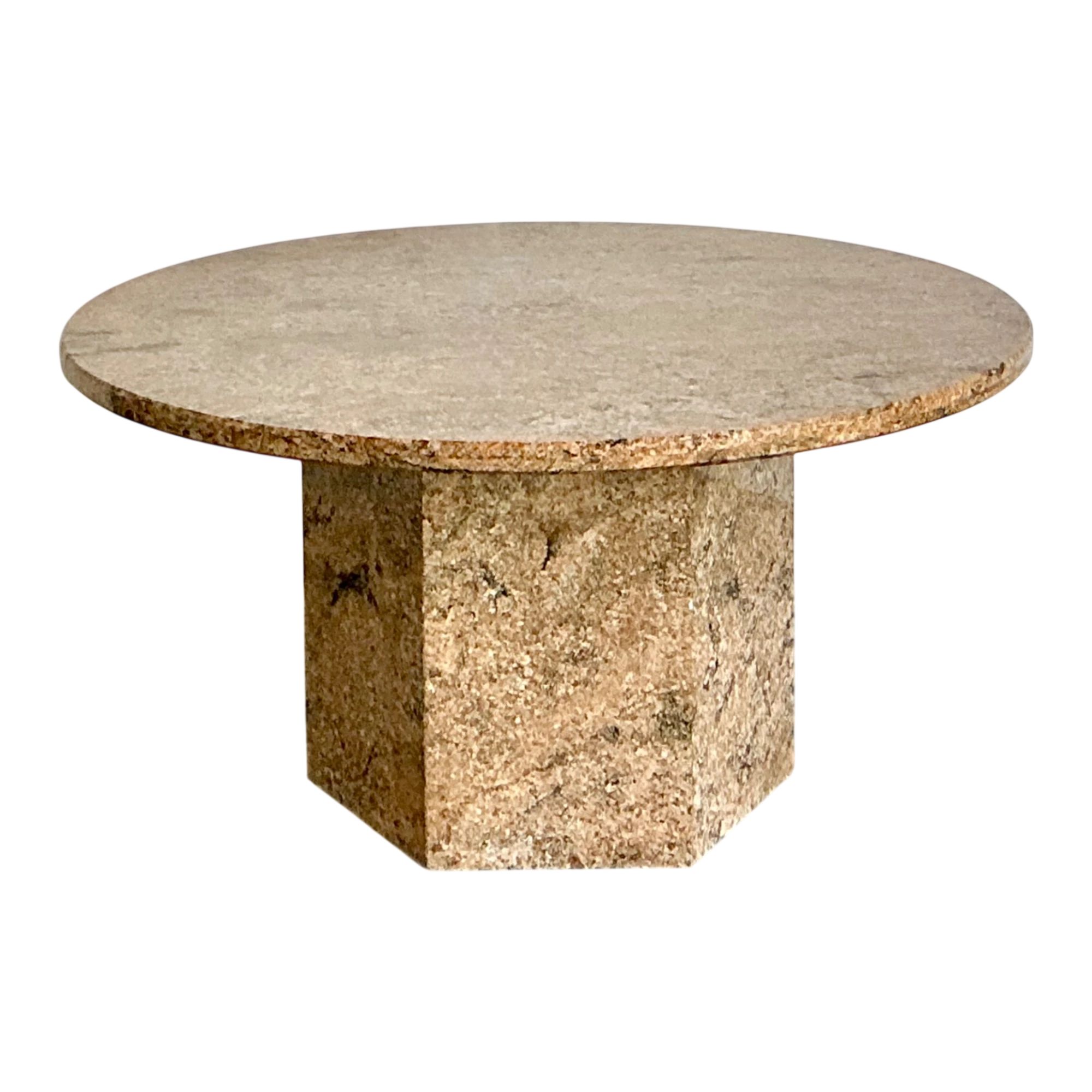 Vintage Granite Pedestal Dining Table — additional photo 1