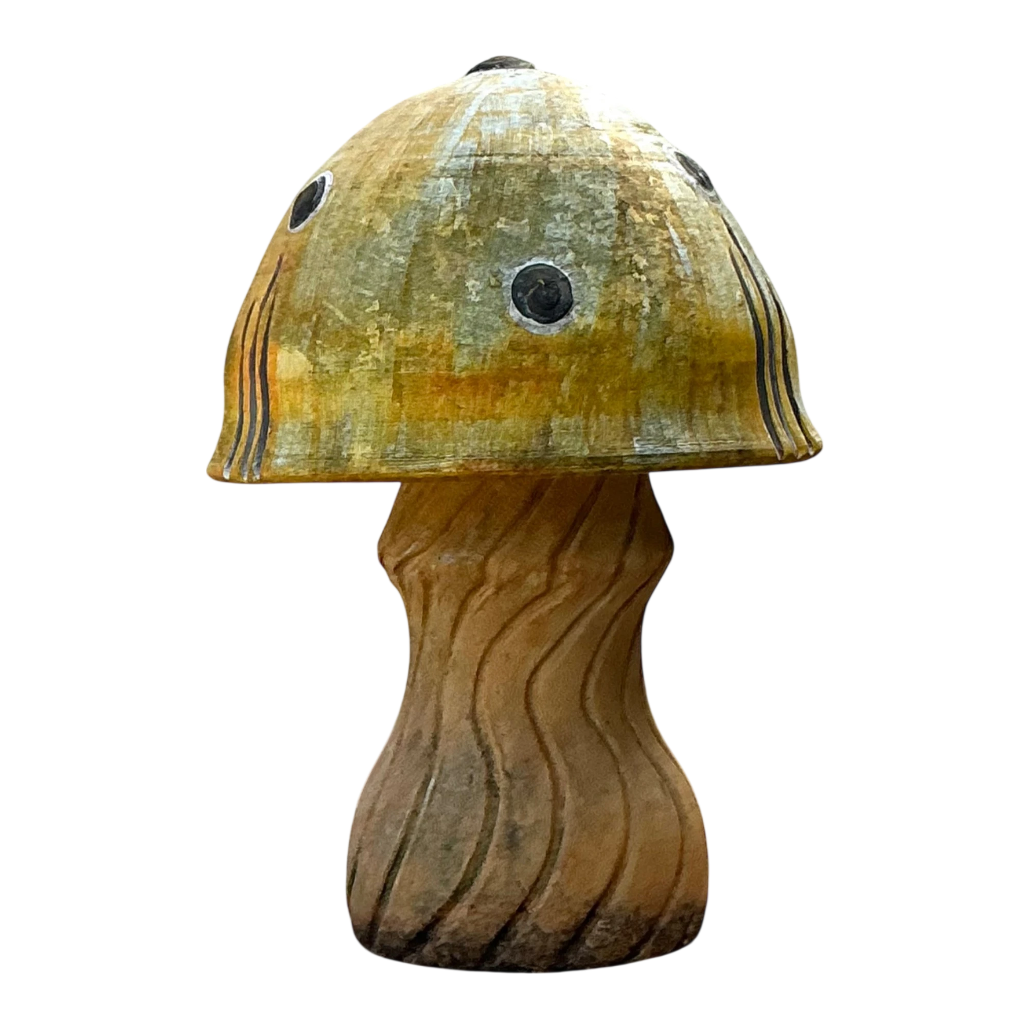 Vintage Distressed Garden Mushroom Statue — additional photo 1