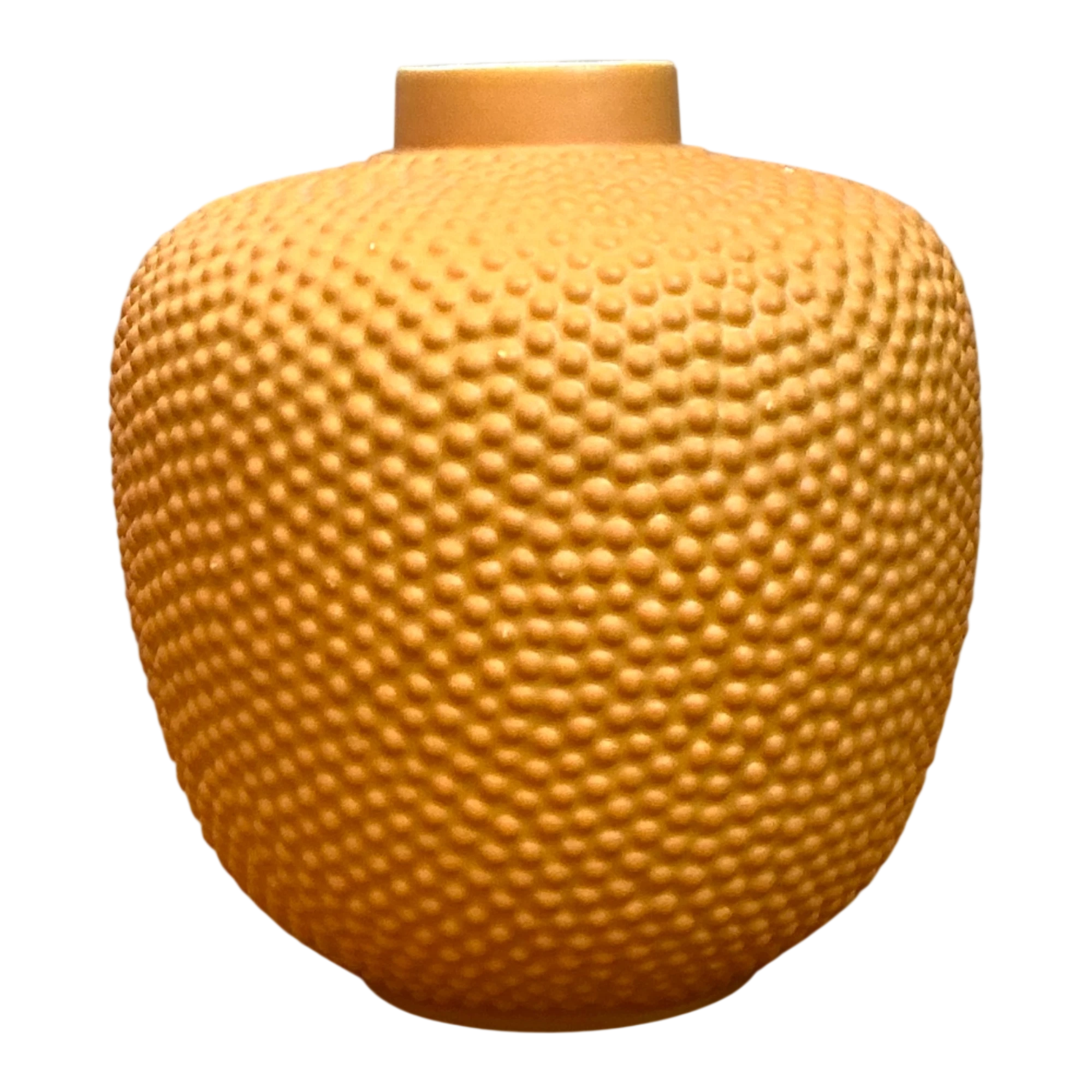 Mid-Century Modern Swiss Orange Ceramic Vase — additional photo 1