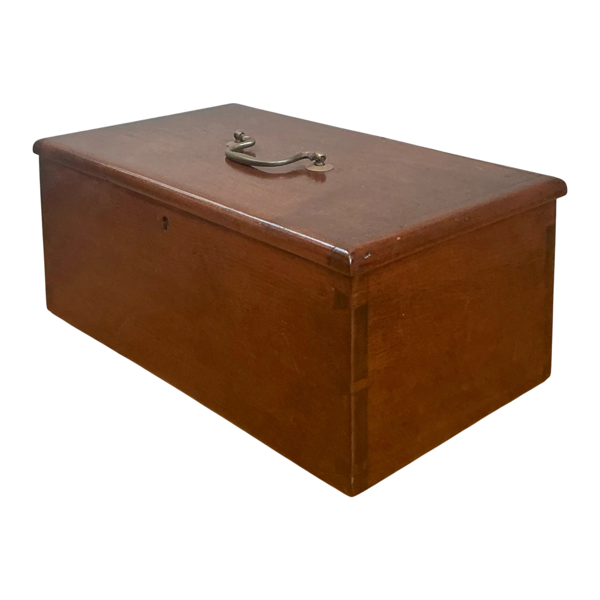 Vintage Keyhole Wooden Box — additional photo 1